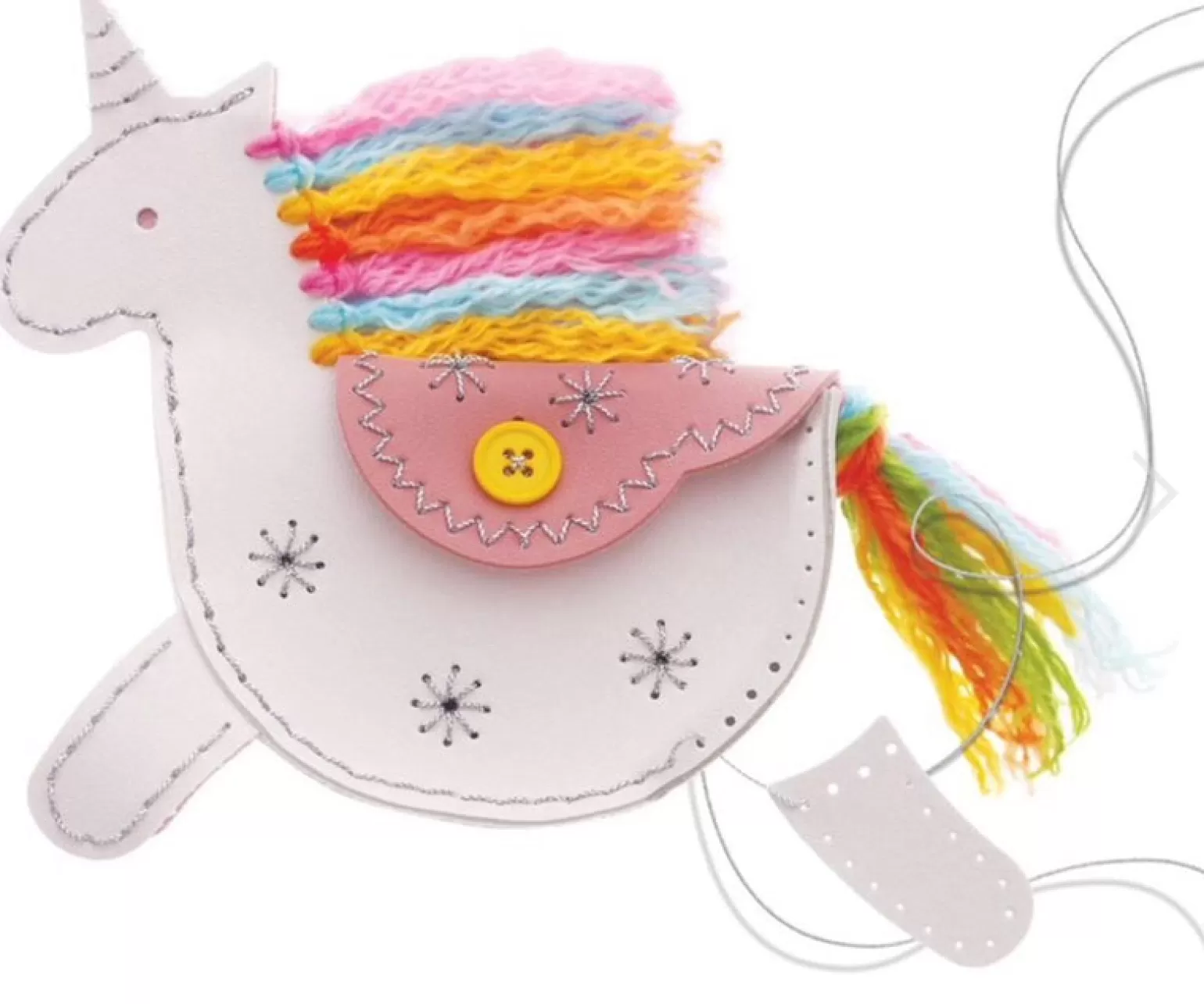 New - Kidzmaker - My Unicorn Faux Leather Pouch Arts + Crafts