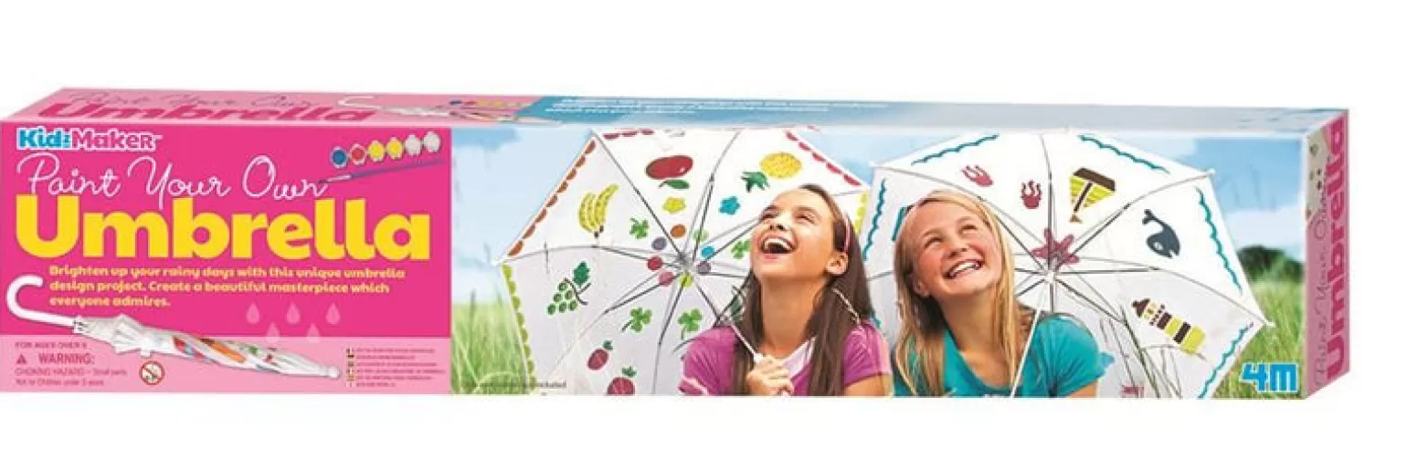 Shop 4M - Kidzmaker -Paint Your Own Umbrella Arts + Crafts