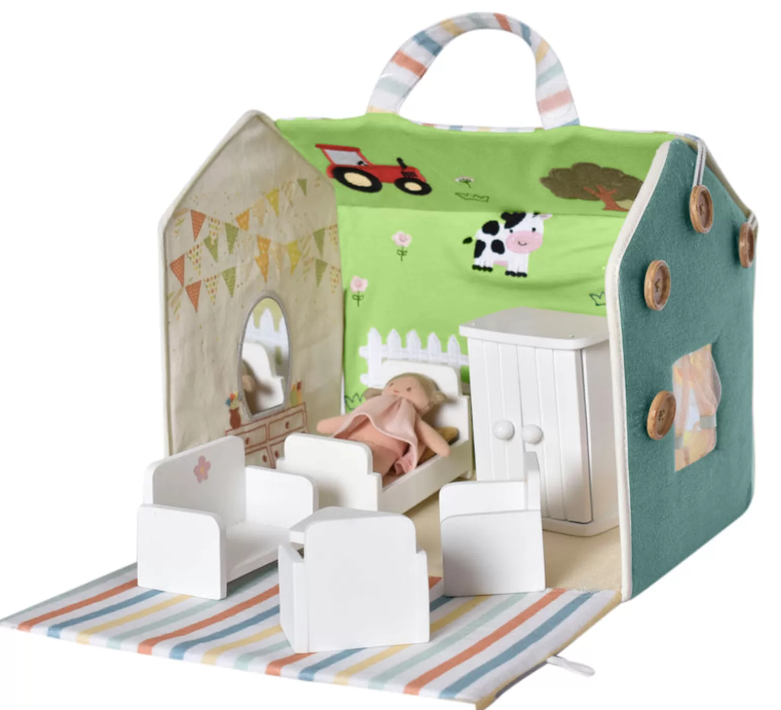 New Play House With Furniture & Doll Dolls + Accessories