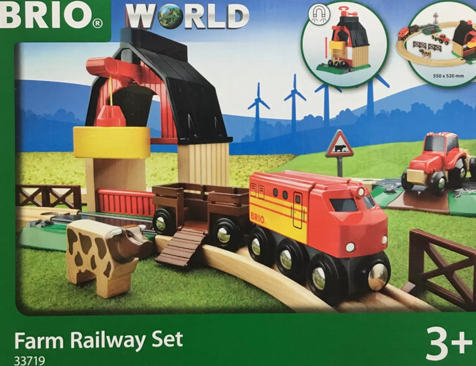 Brio - 20 Piece Farm Railway Set