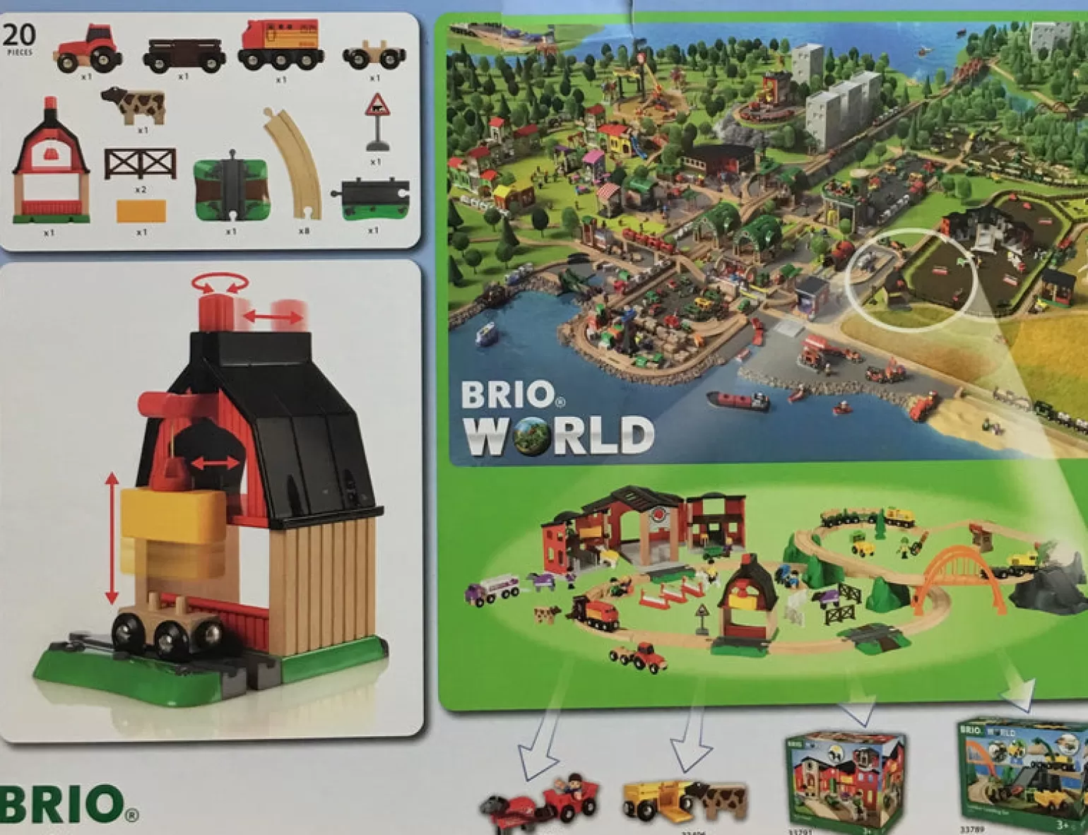 Brio - 20 Piece Farm Railway Set