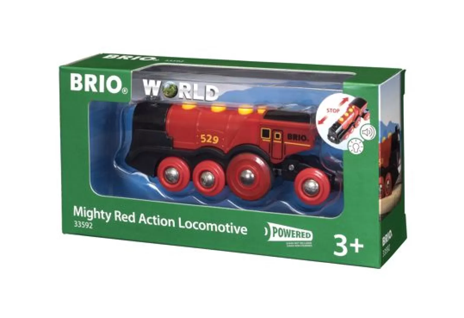 Brio - Might Red Action Locomotive