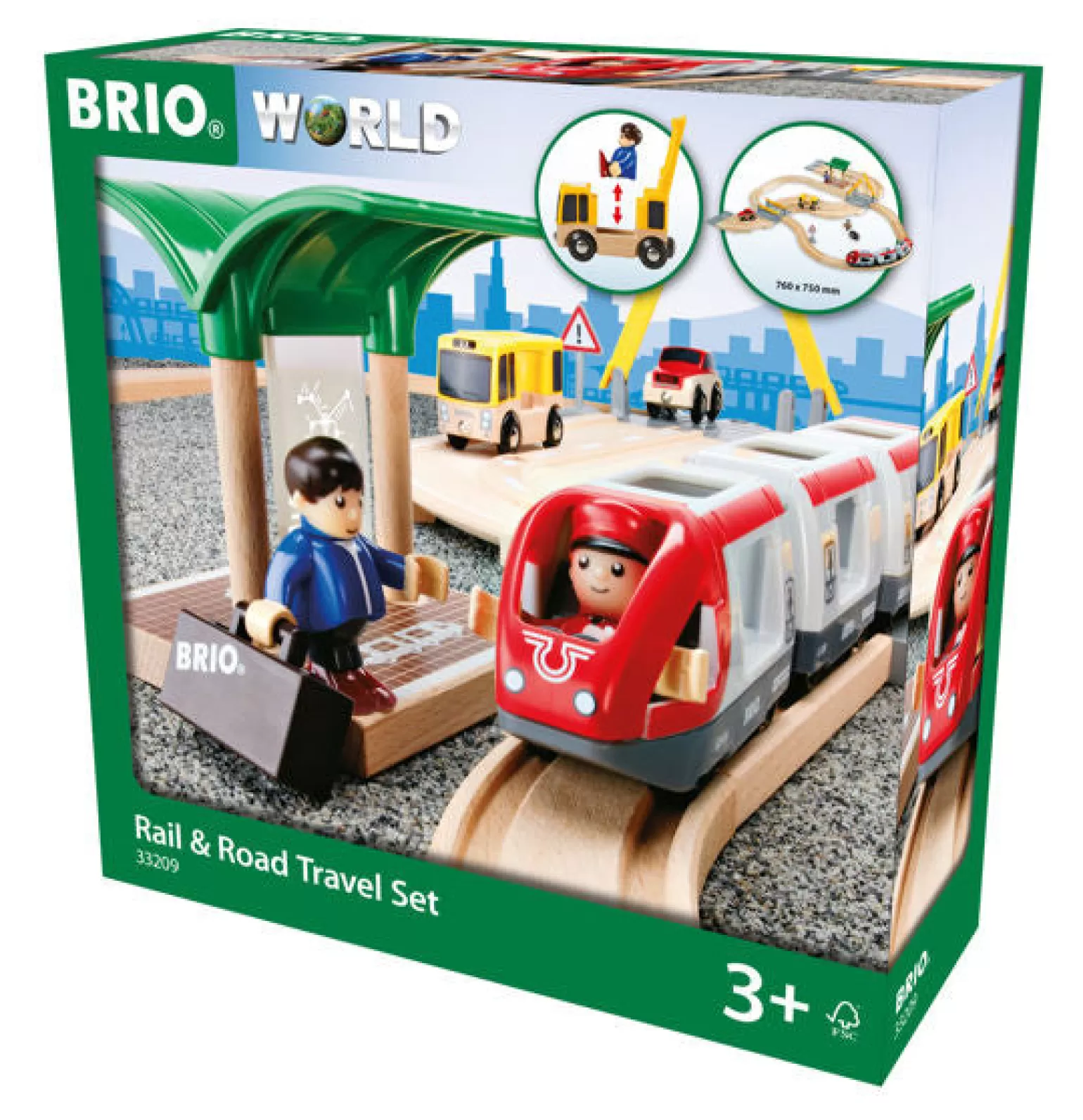 Brio Rail. & Road Travel Set