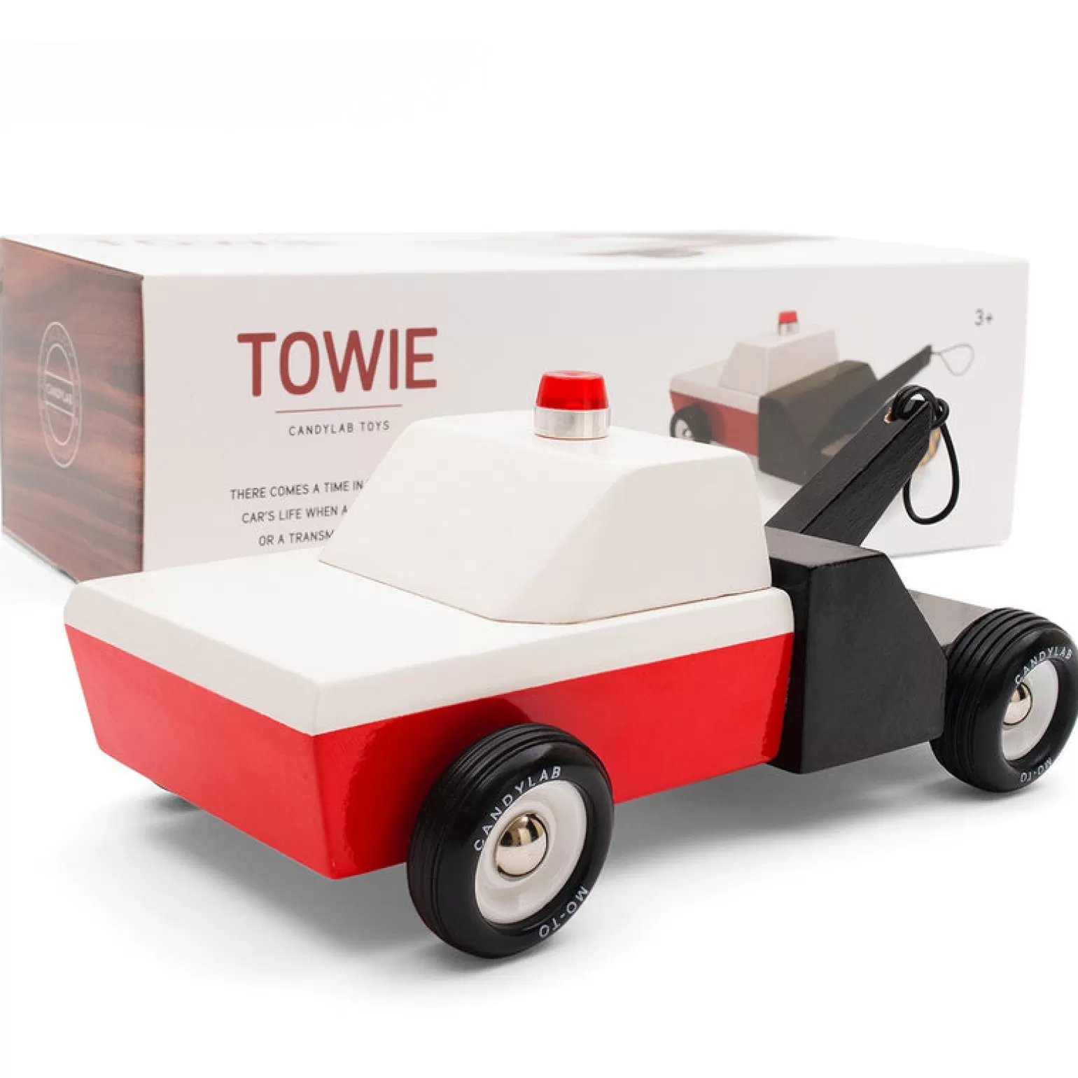 CandyLab Wooden Car Toys - Towie In Black