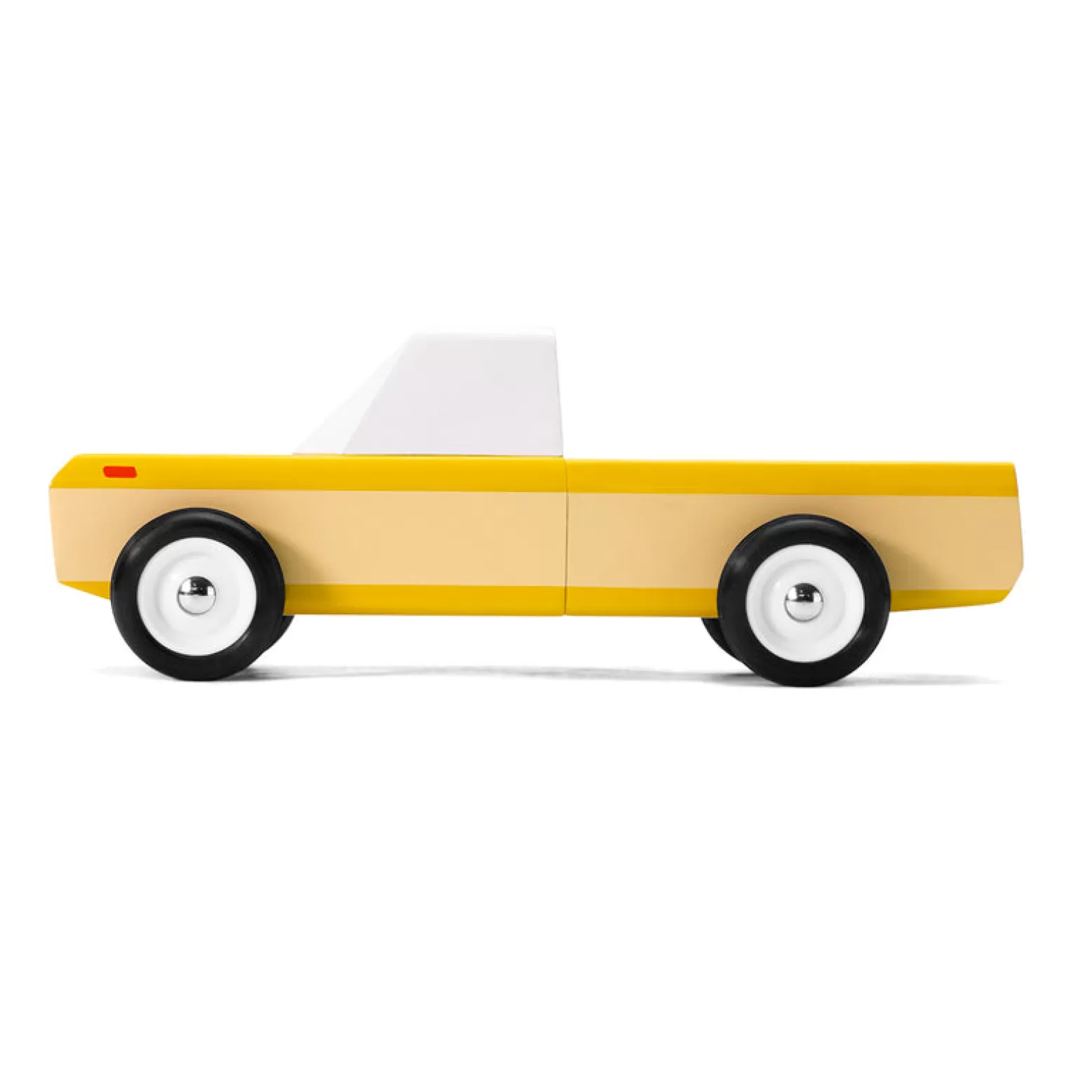 CandyLab Wooden Toy Car - Longhorn Yellow