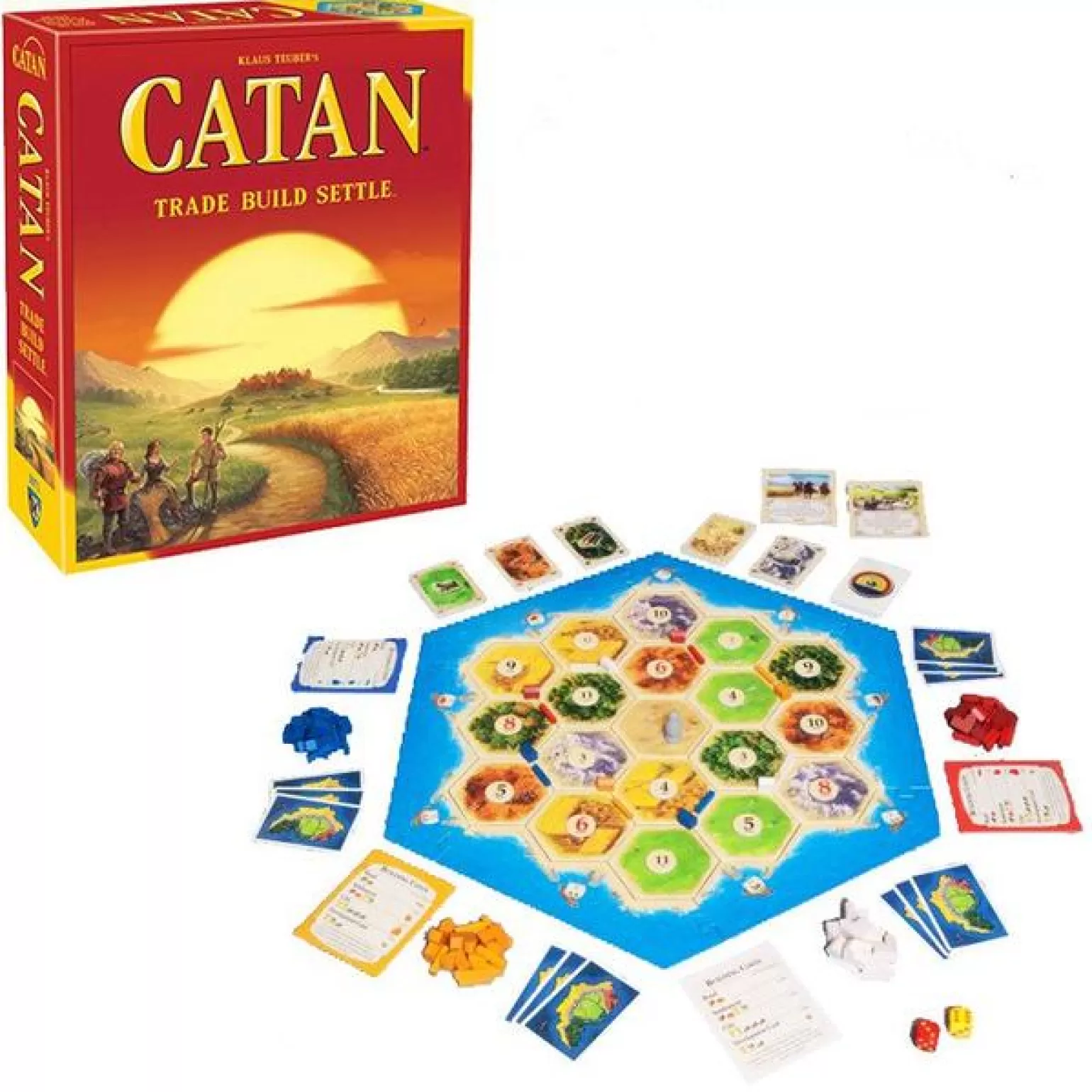 Catan Studio Catan Board Game - Trade Build Settle