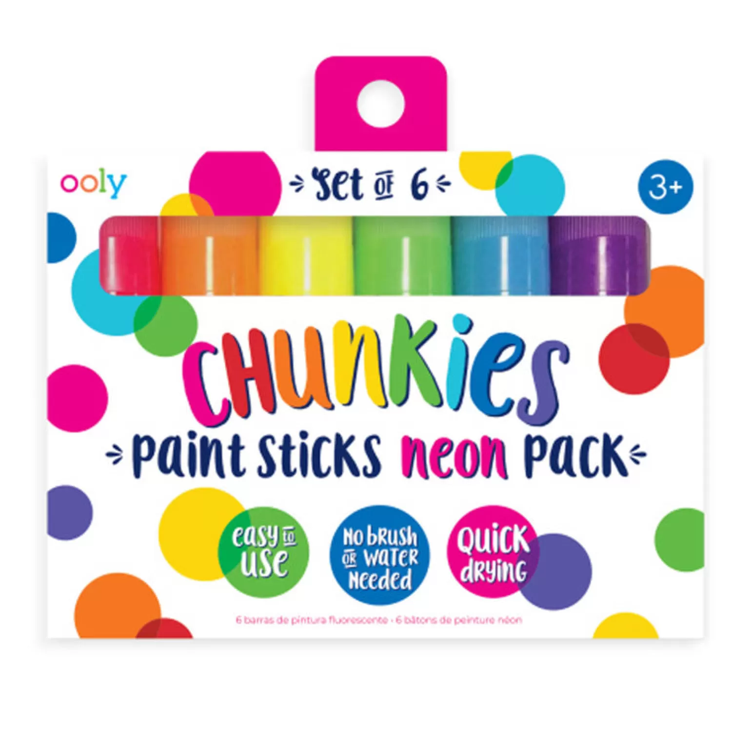 Online Chunkies Paint Sticks - Neon 6 Pack Arts + Crafts