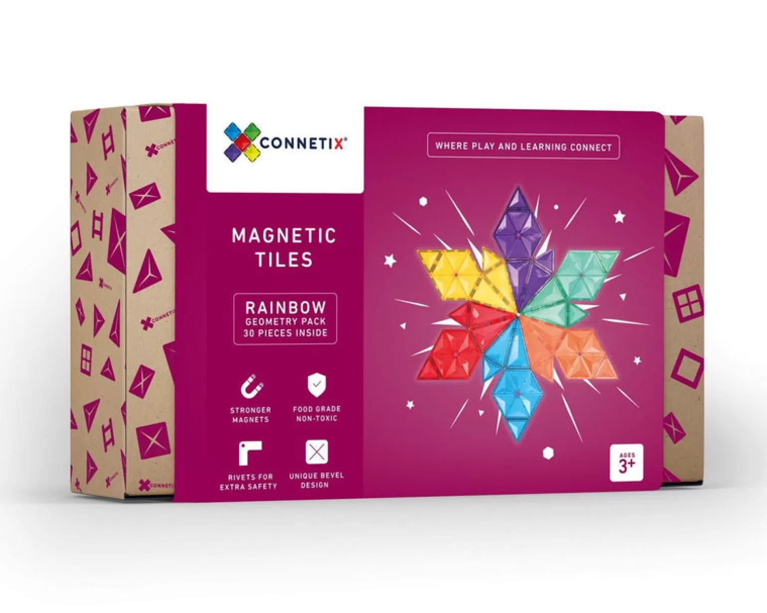 Connetix Tiles - 30 Piece Geometry Set