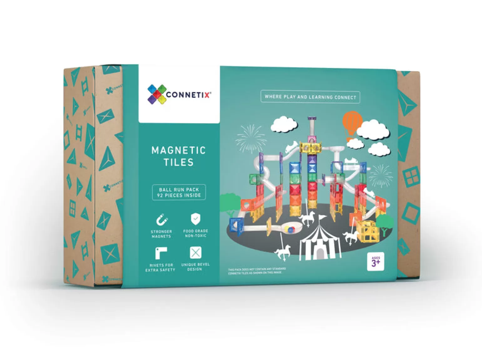 Connetix Tiles Ball Run 92 Piece Set