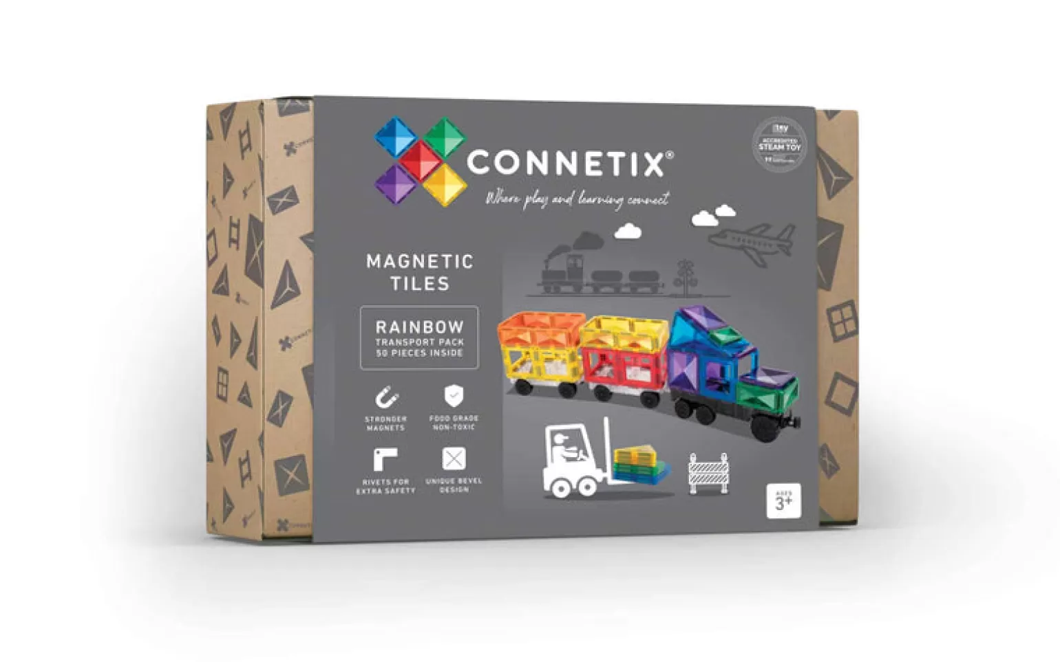 Connetix Tiles Connetix Transport Pack 50 Pc