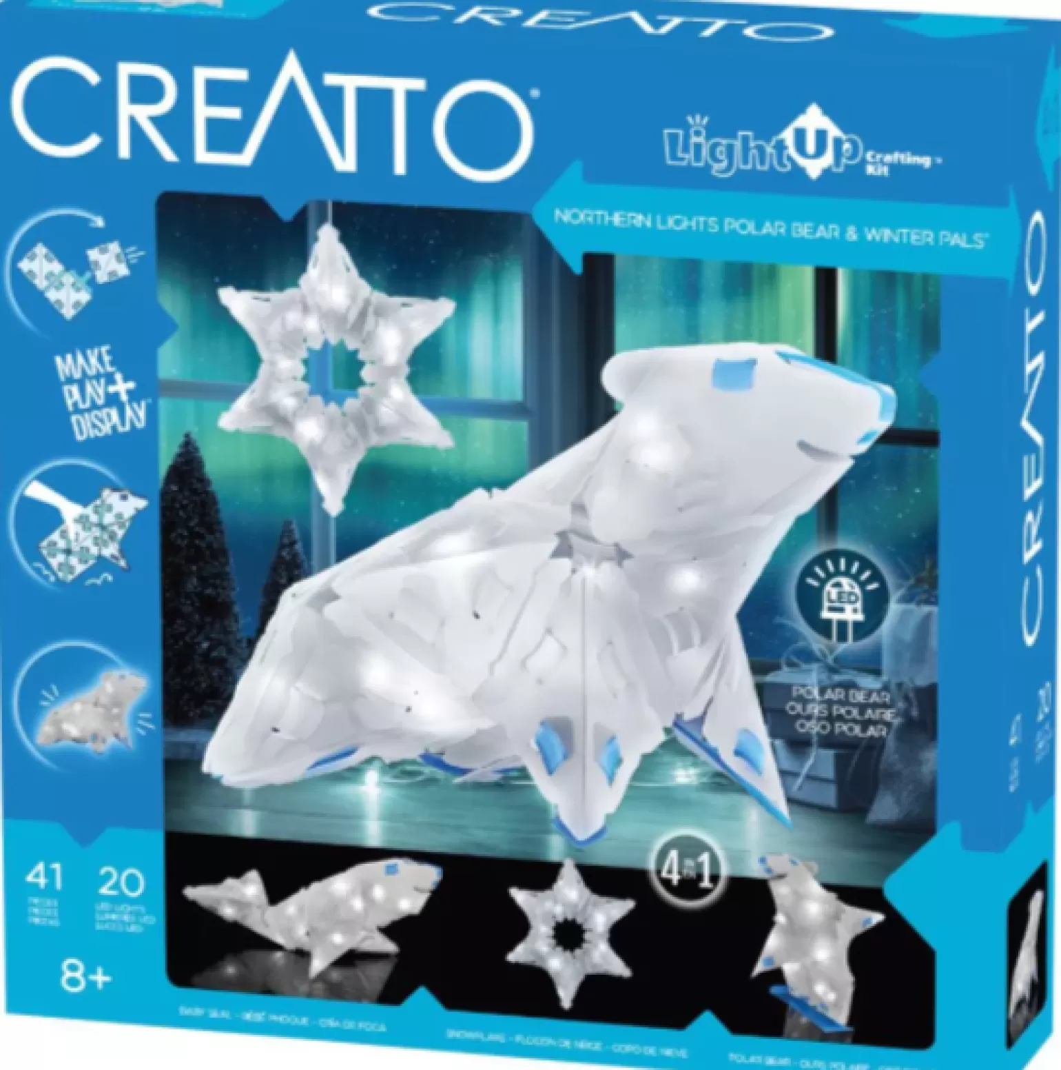 Clearance - Light-Up Crafting Kit Polar Bear & Winter Pals Arts + Crafts