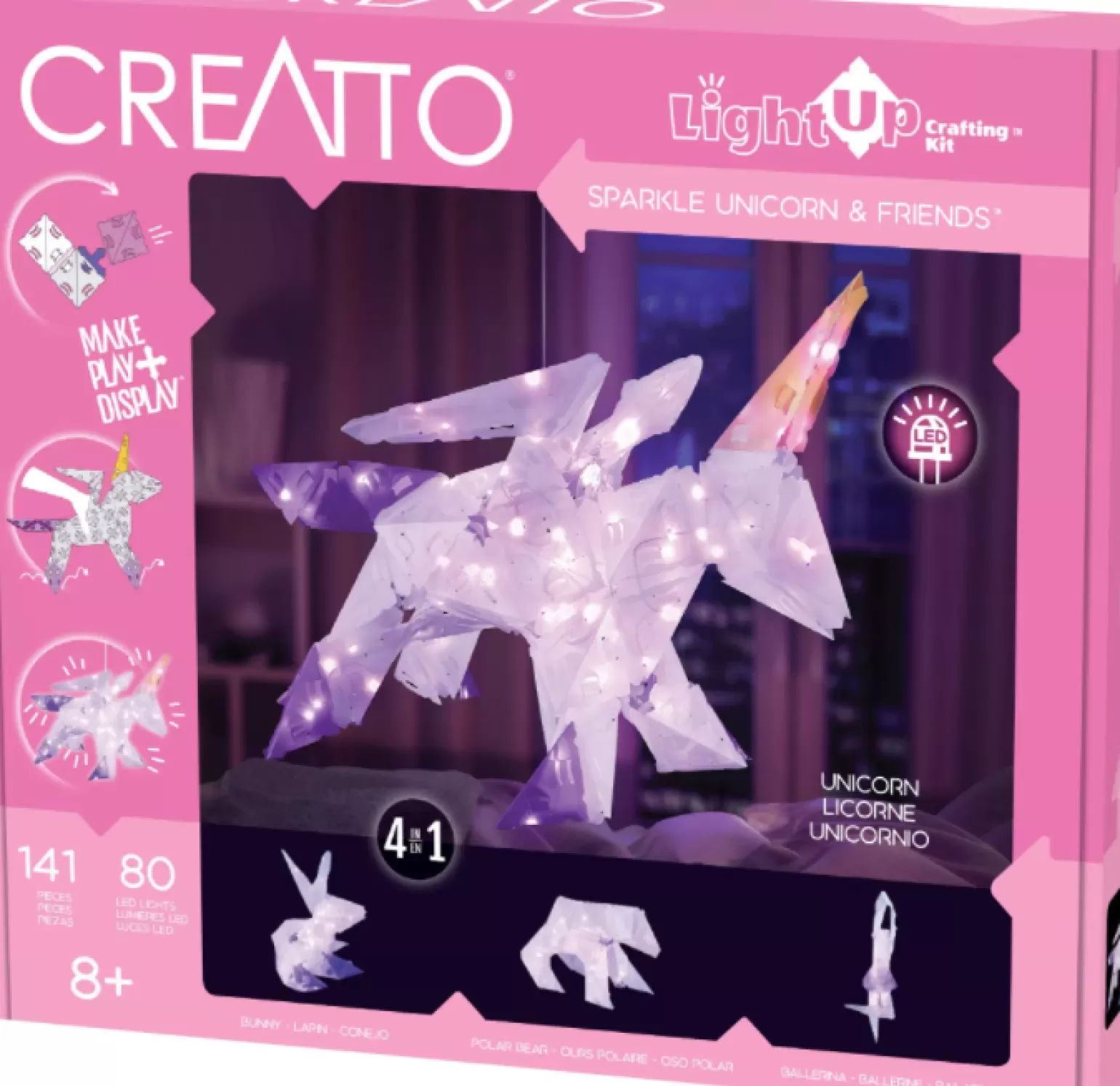Sale -Light-Up Crafting Kit Sparkle Unicorn & Friends Arts + Crafts