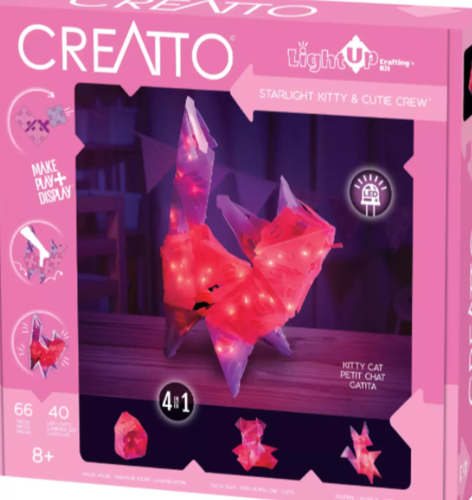 creatto -Light-Up Crafting Kit Starlight Kitty & Cutie Crew