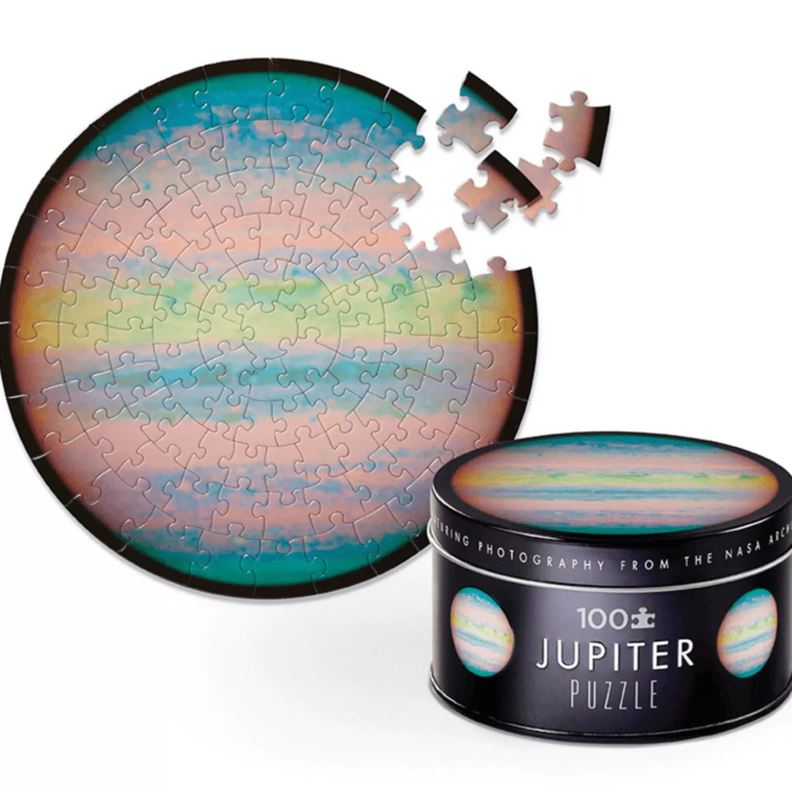 Crocodile Creek 100 Piece Space Tin - Jupiter