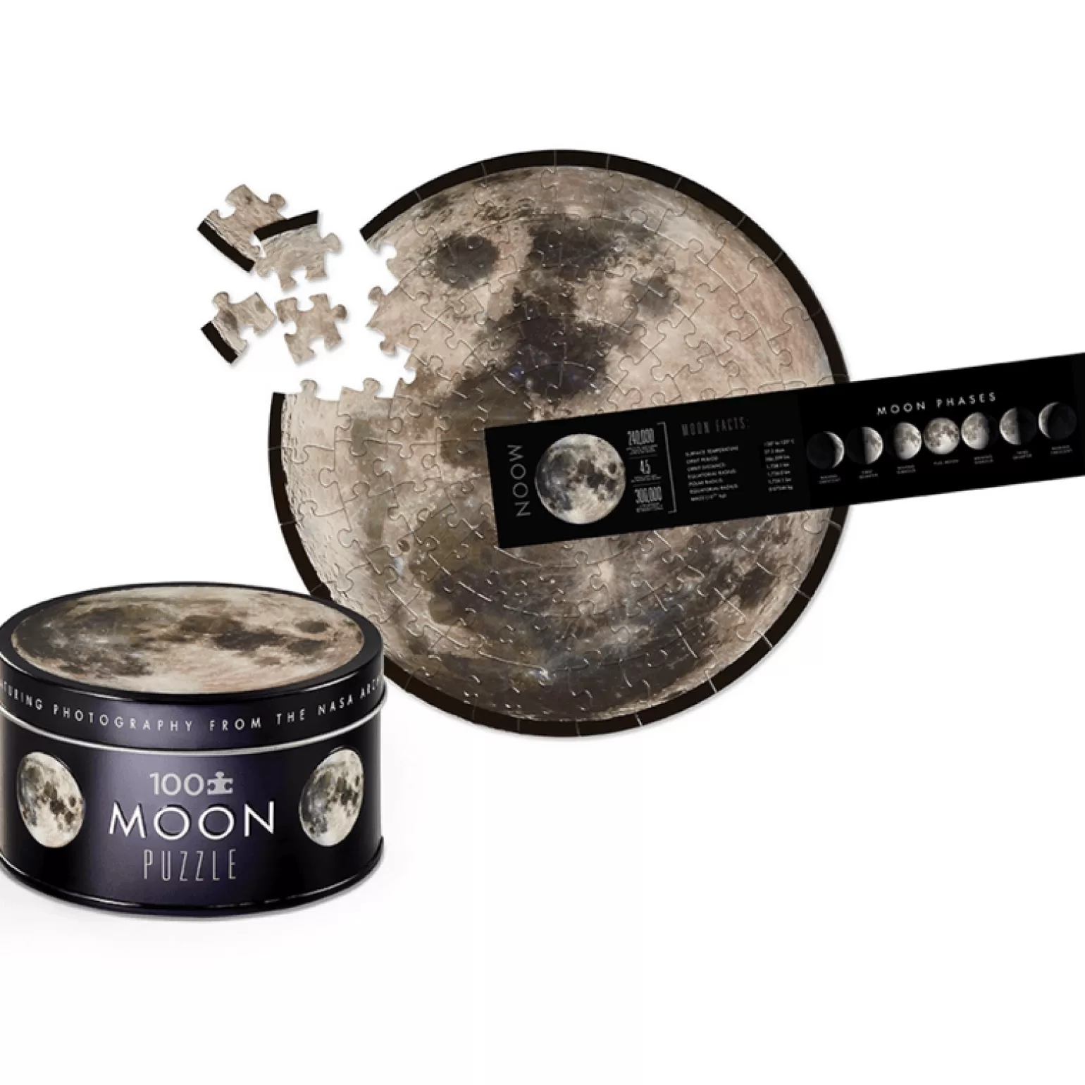 Crocodile Creek 100 Piece Space Tin - Moon