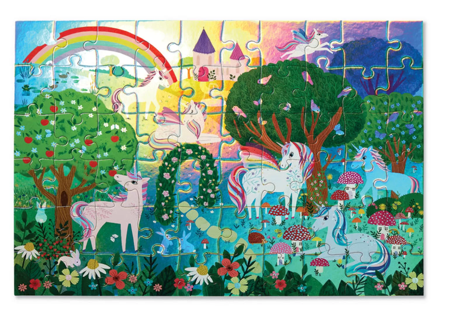 Crocodile Creek - Sparkling Unicorn Puzzle, 60 Pieces