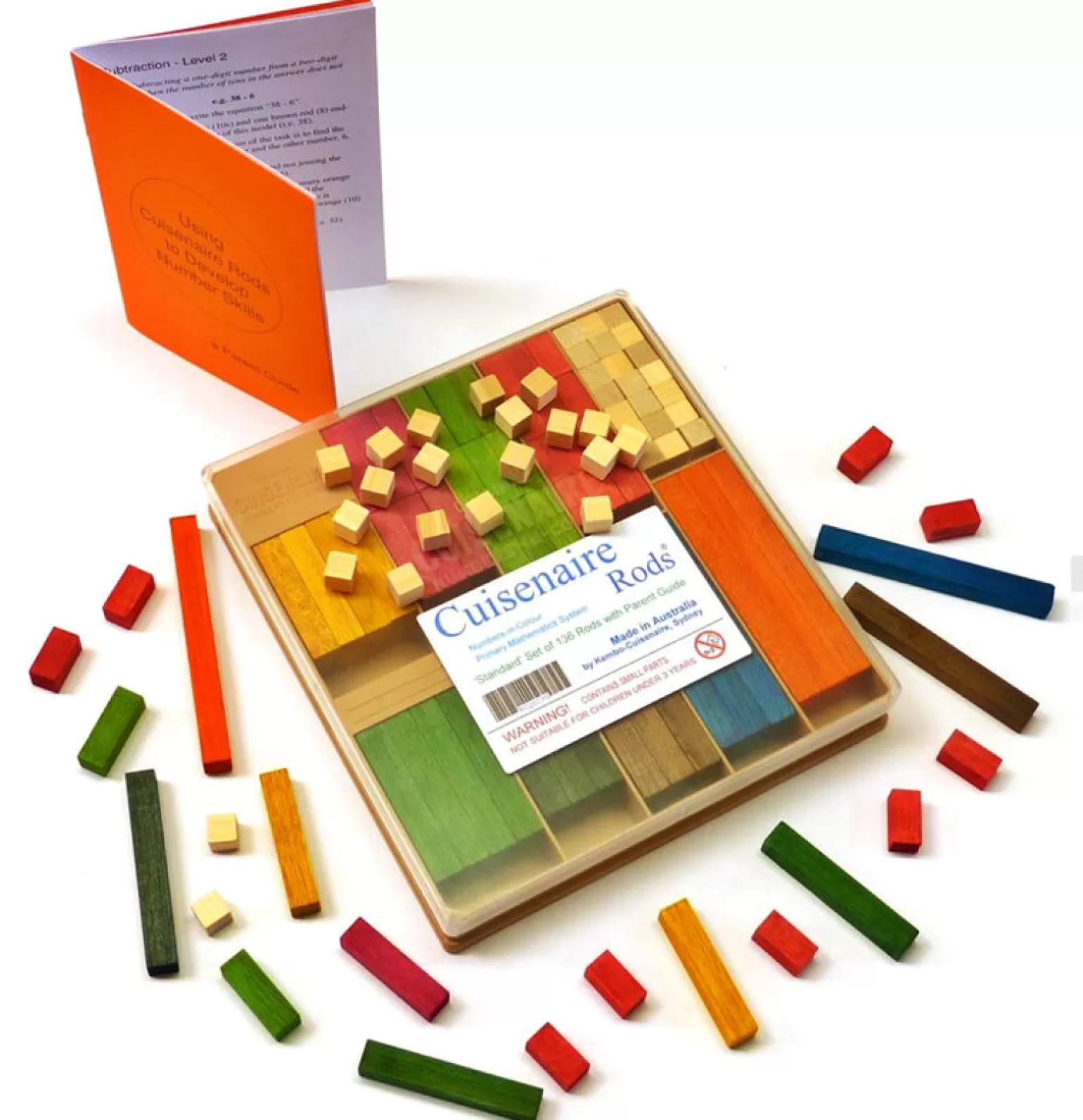 Online - Wooden Rods 136 Pieces Wooden Toys