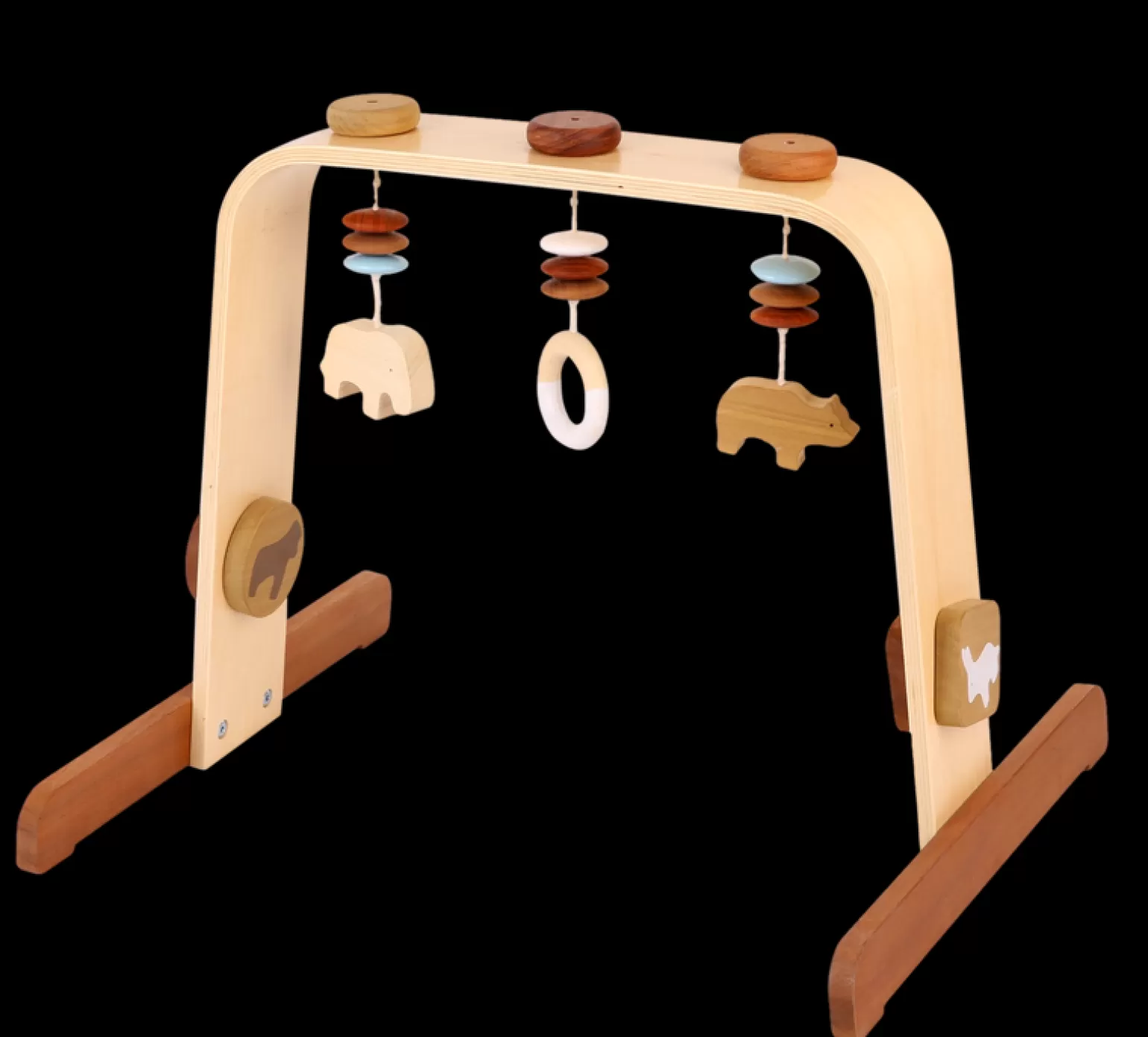 Discoveroo -Baby Play Gym, Natural Wood