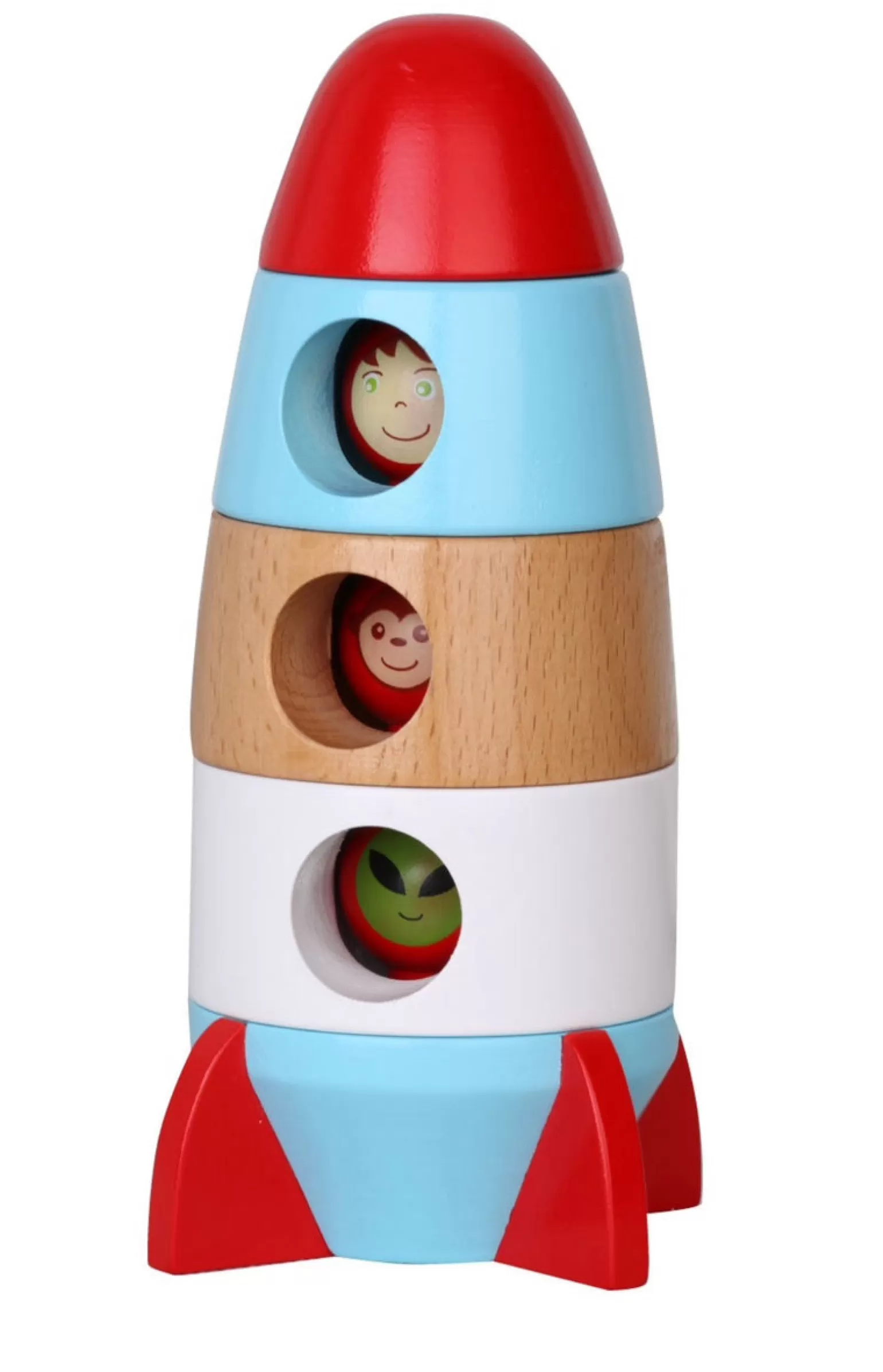 Discoveroo Wooden Magnetic Rocket