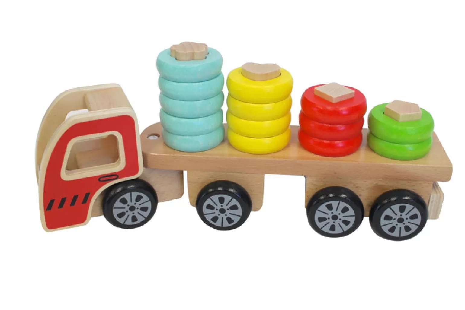 Discoveroo Wooden Sort N Stack Truck