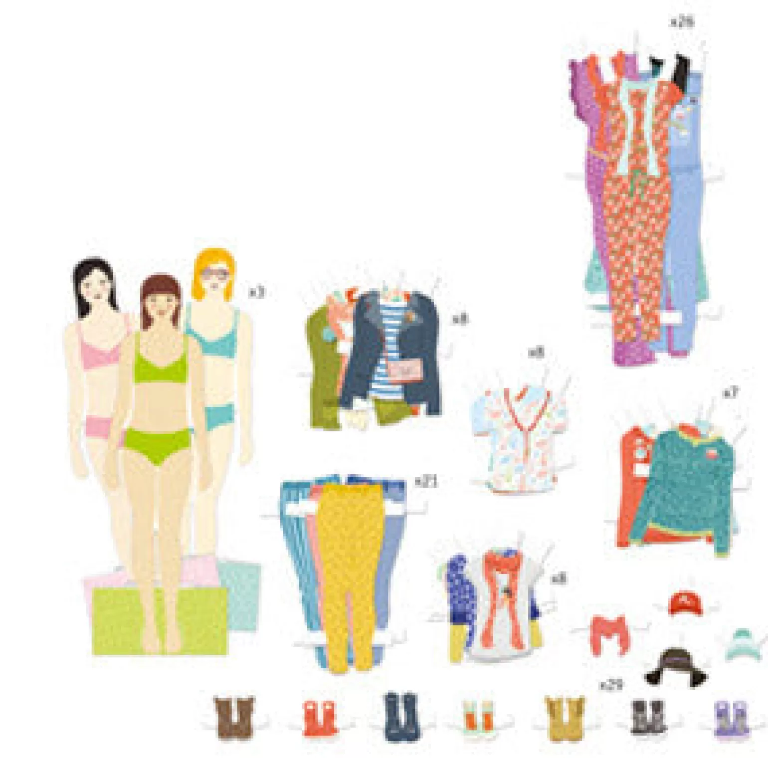 Store - Dressing Room Paper Dolls Arts + Crafts