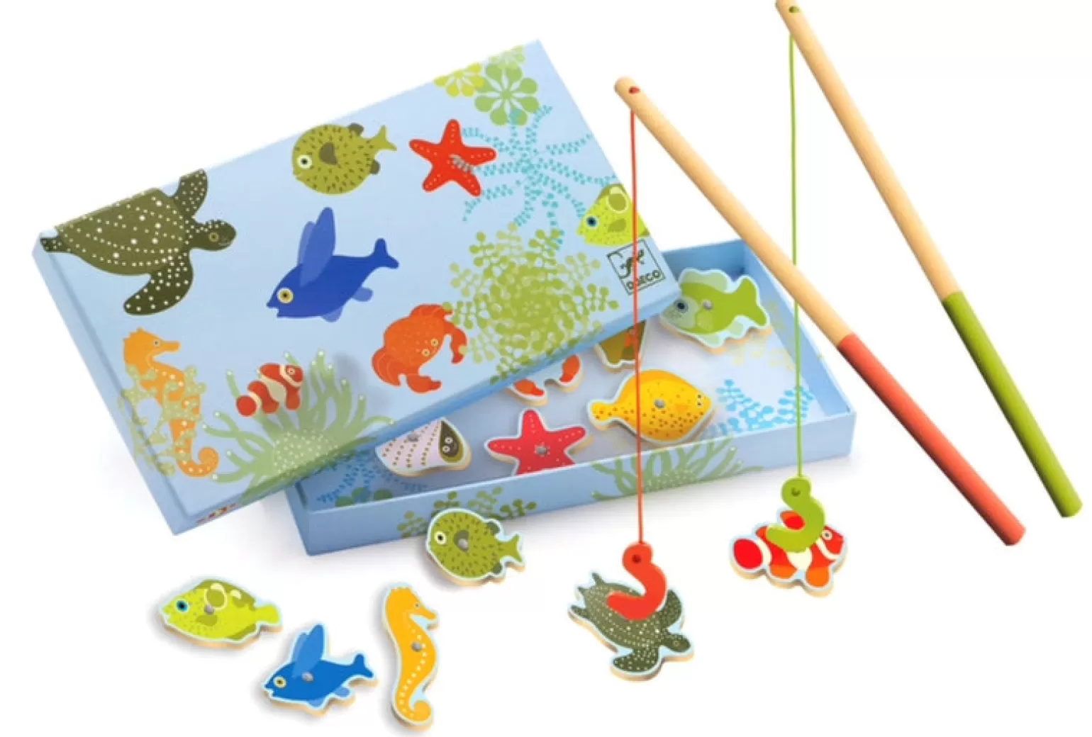 Djeco - Magnetic Wooden Fishing, Tropic