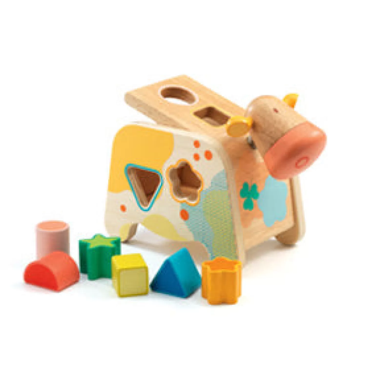 Store - Wooden Sorting Box, Maggie Cow Wooden Toys