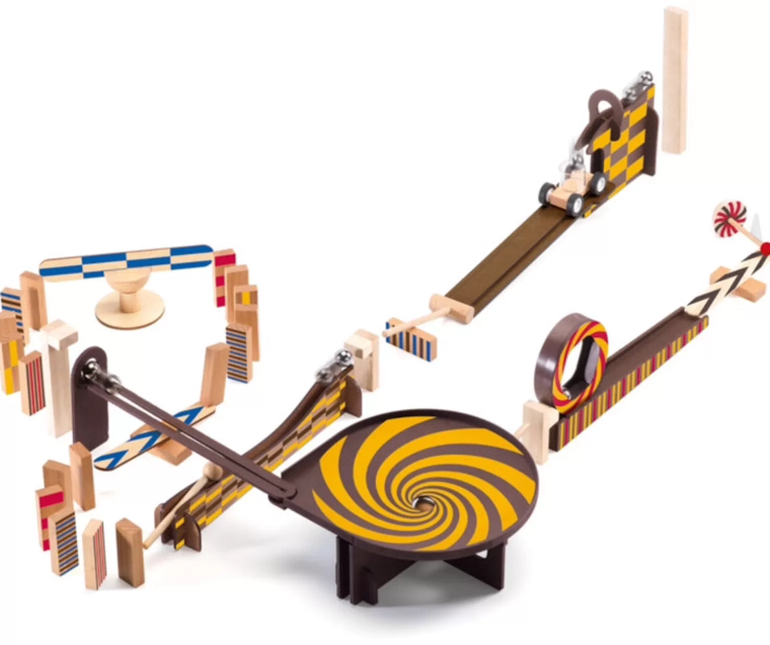 Djeco - Wooden Zig & Go 45 Piece Set