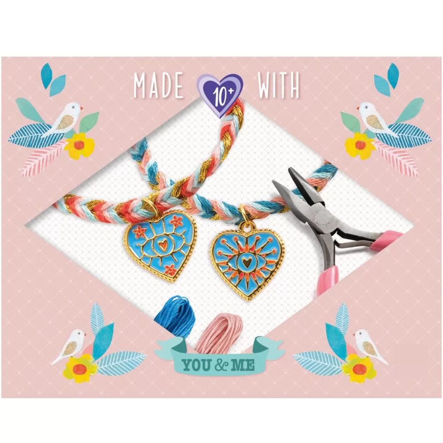 Fashion Djeco- You & Me Friendships & Hearts Beads Set Arts + Crafts