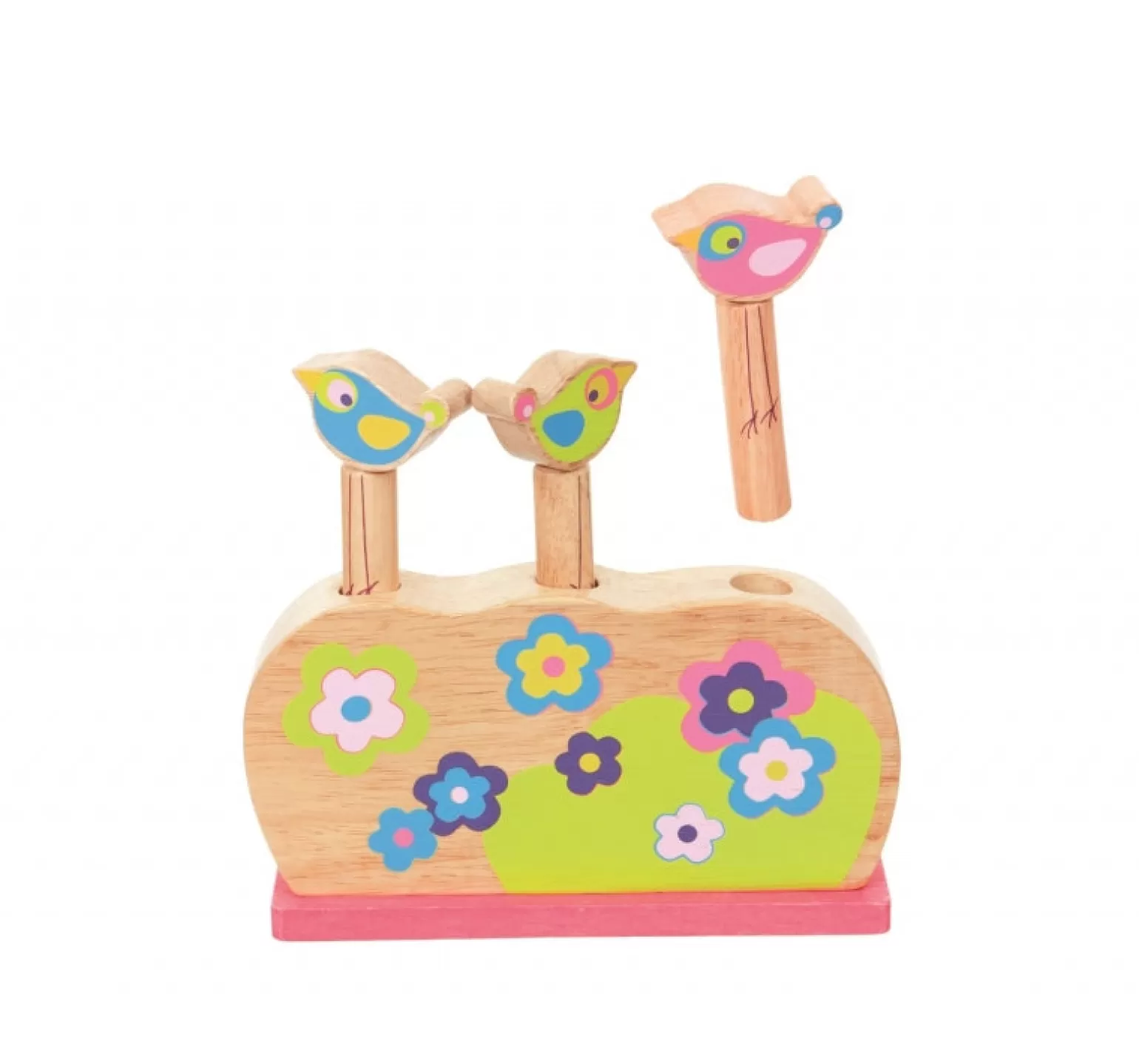 New - Pop-Up Game, Birds Wooden Toys