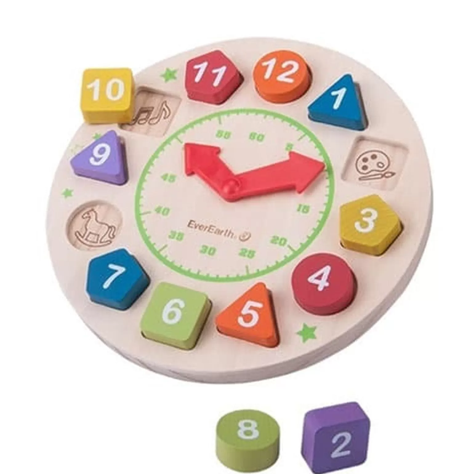 Outlet Wooden Clock Wooden Toys