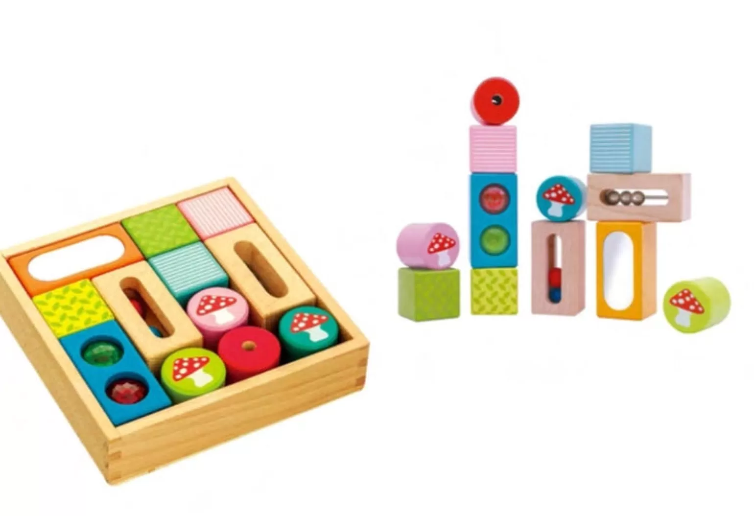 Clearance Wooden Discovery Blocks Wooden Toys