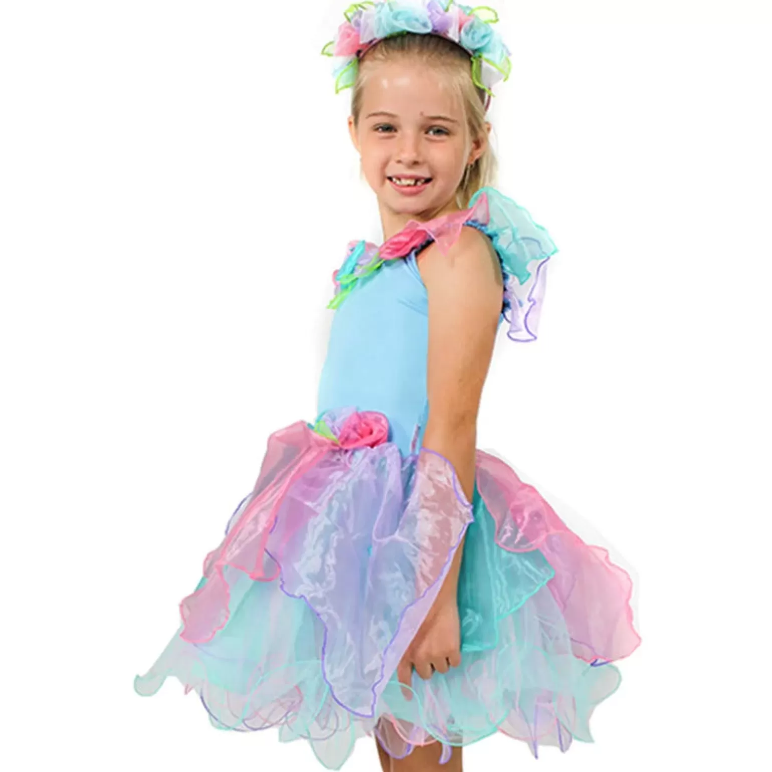 Fairy Girls - Wish Fairy Dress With Wishing Wand - Blue