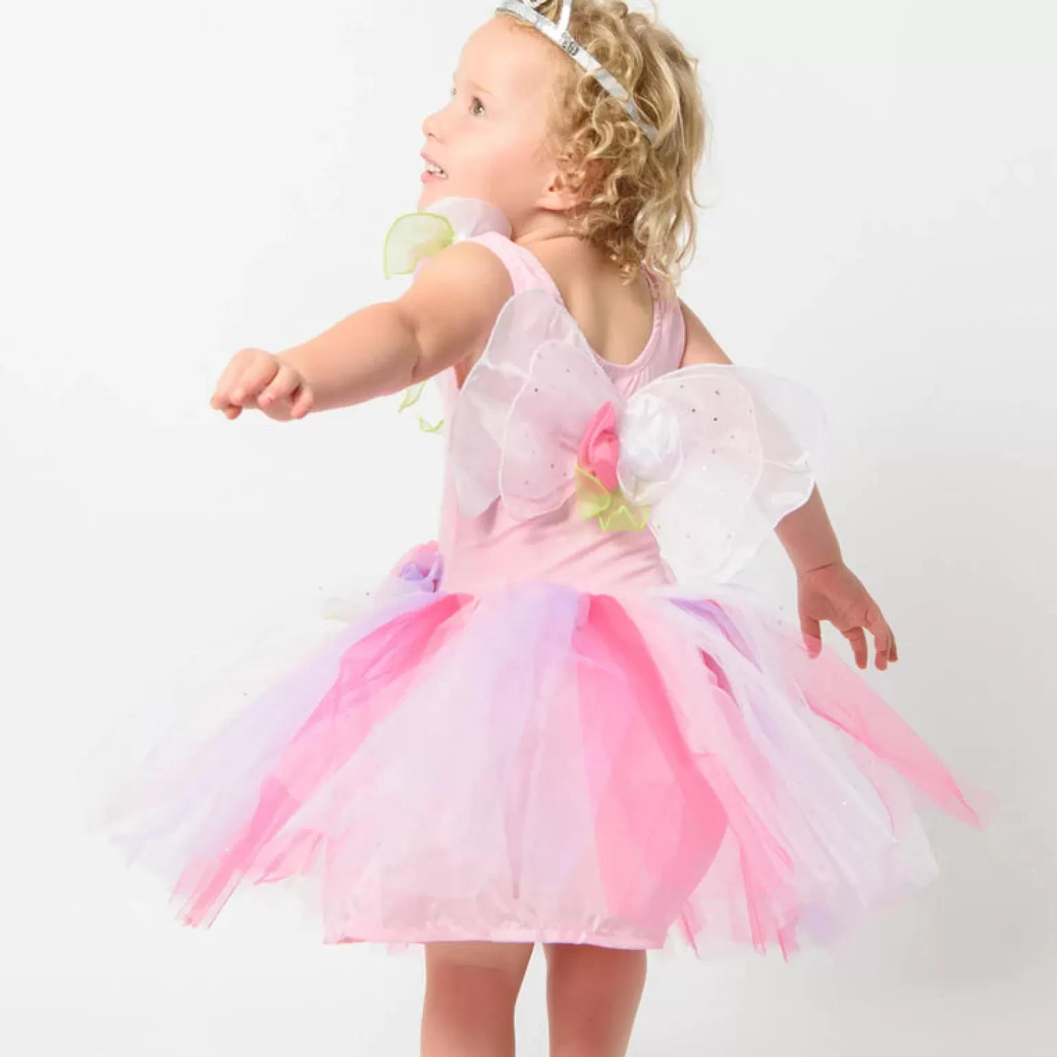 Fairy Girls Enchanting Fairy Dress - Pink