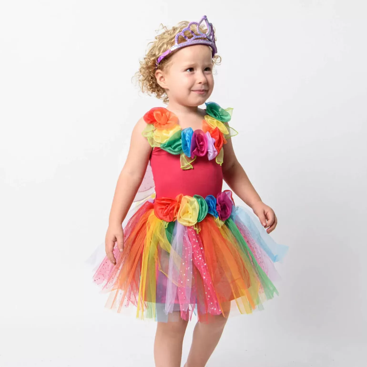 Fairy Girls Enchanting Fairy Dress - Rainbow