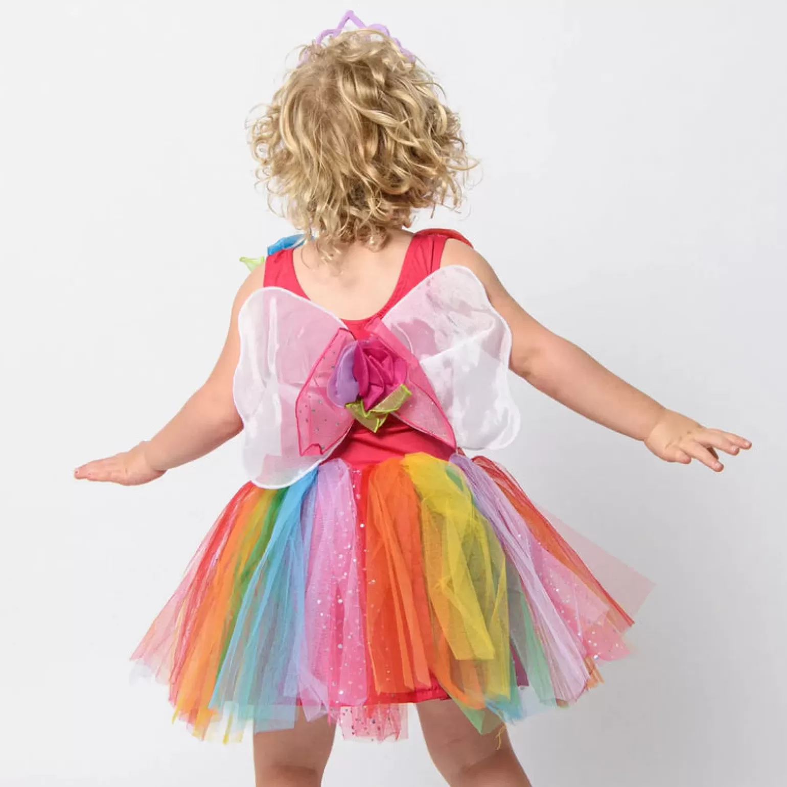 Fairy Girls Enchanting Fairy Dress - Rainbow