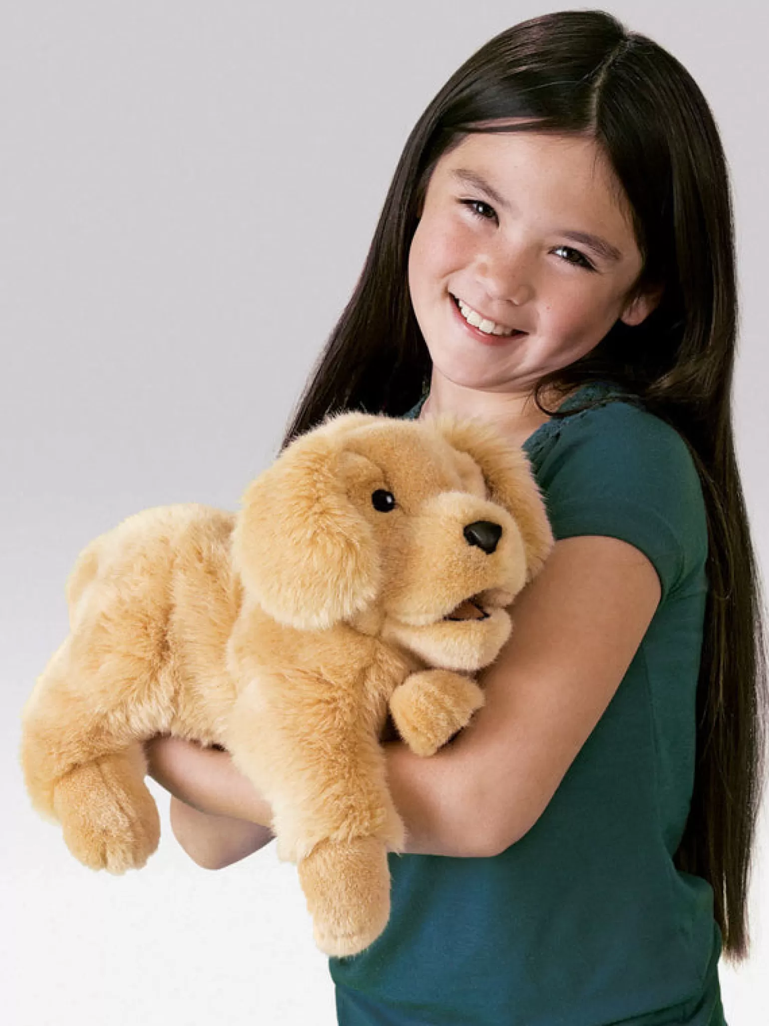 Discount - Golden Retriever Puppy Puppet Pretend + Imaginative Play