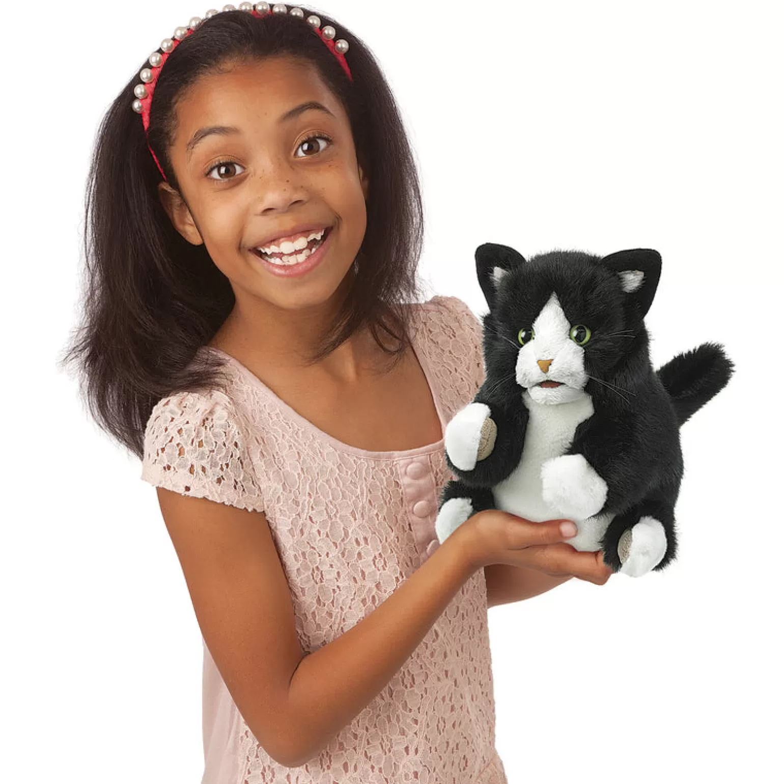 Store - Tuxedo Kitten Hand Puppet Pretend + Imaginative Play