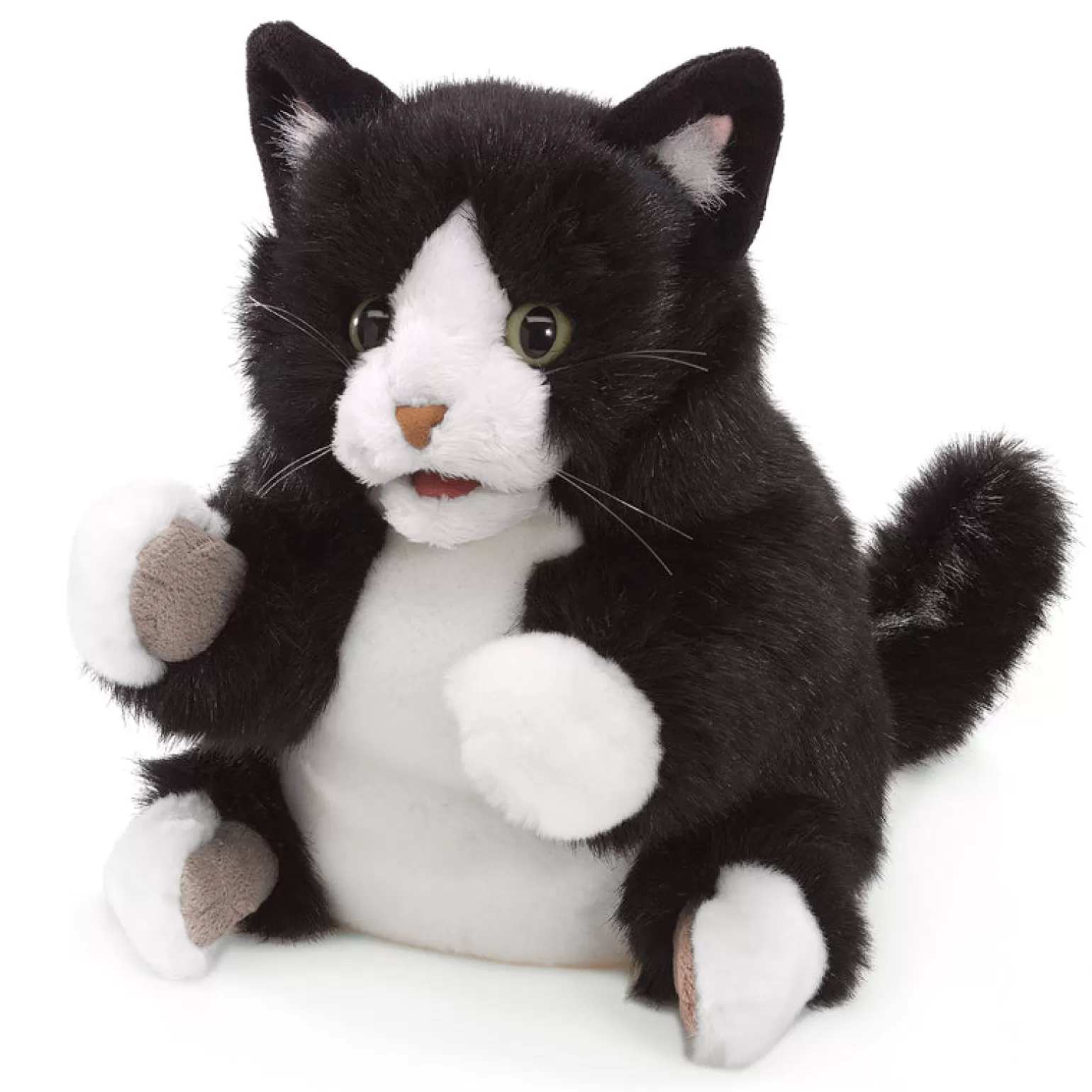 Store - Tuxedo Kitten Hand Puppet Pretend + Imaginative Play