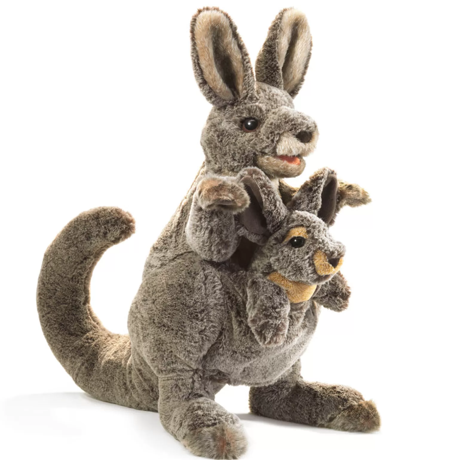 Folkmanis Kangaroo With Joey Puppet