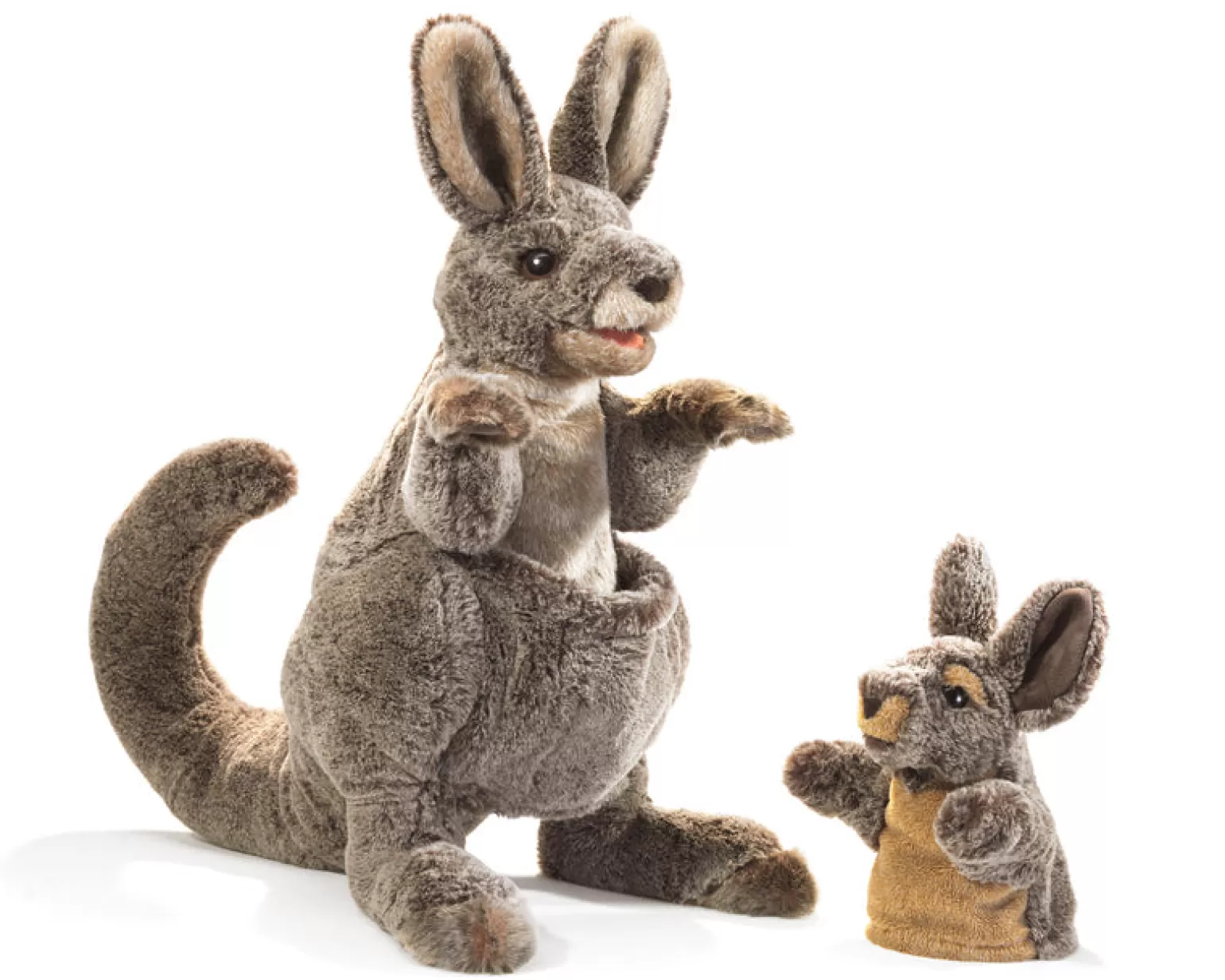 Folkmanis Kangaroo With Joey Puppet