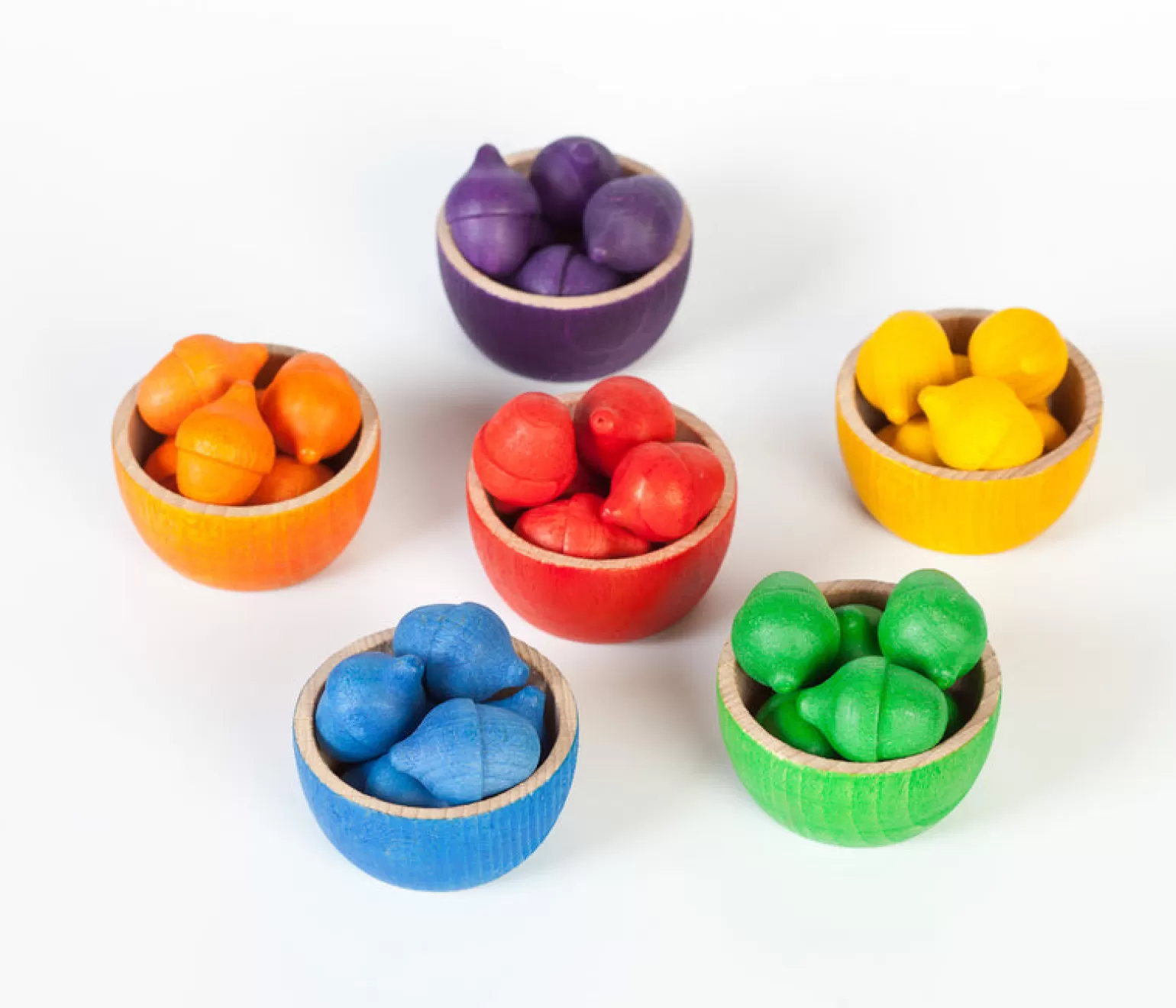 Fashion - Bowls & Acorns Wooden Toys