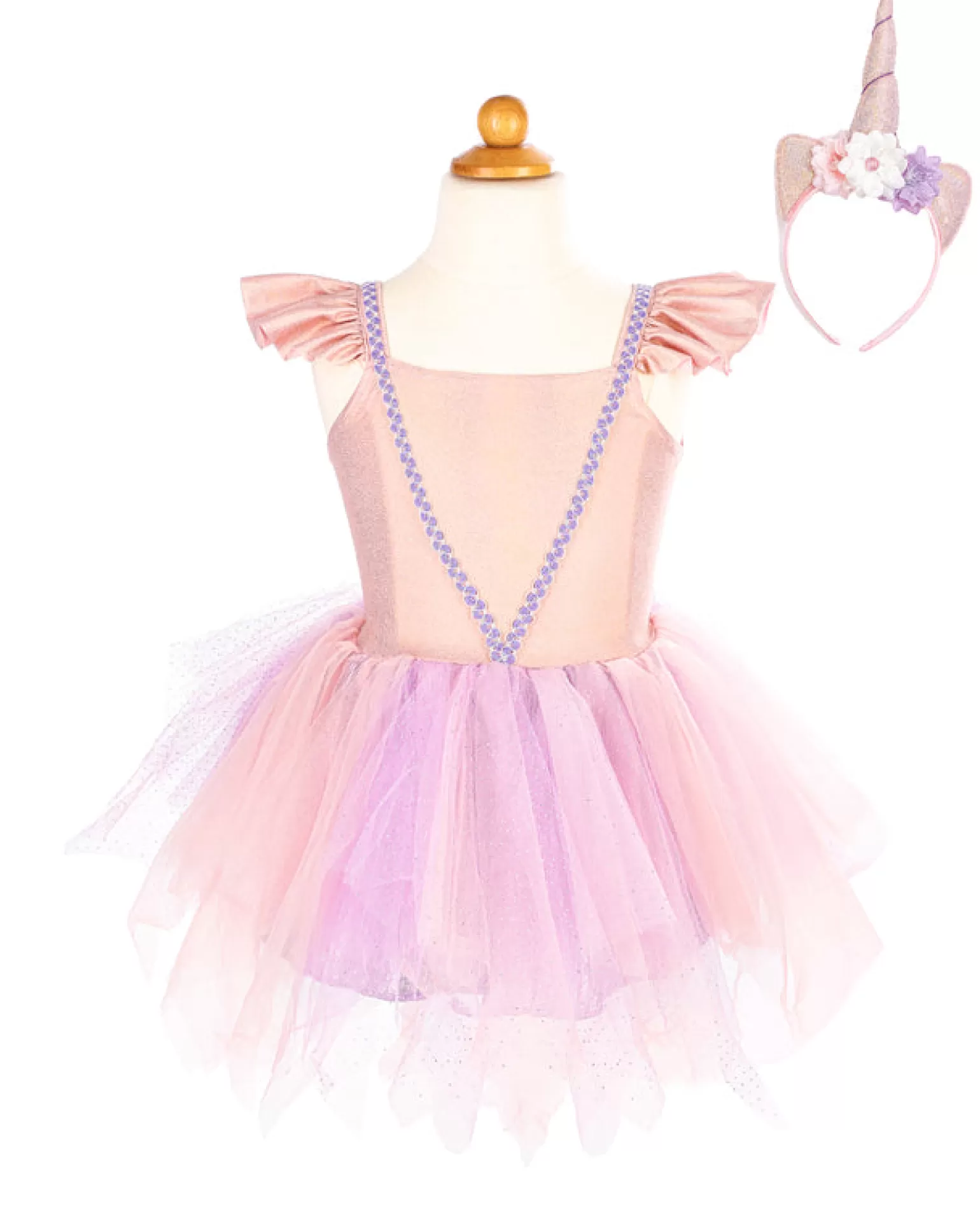Great Pretenders - Pink Shimmer Unicorn Dress & Headband