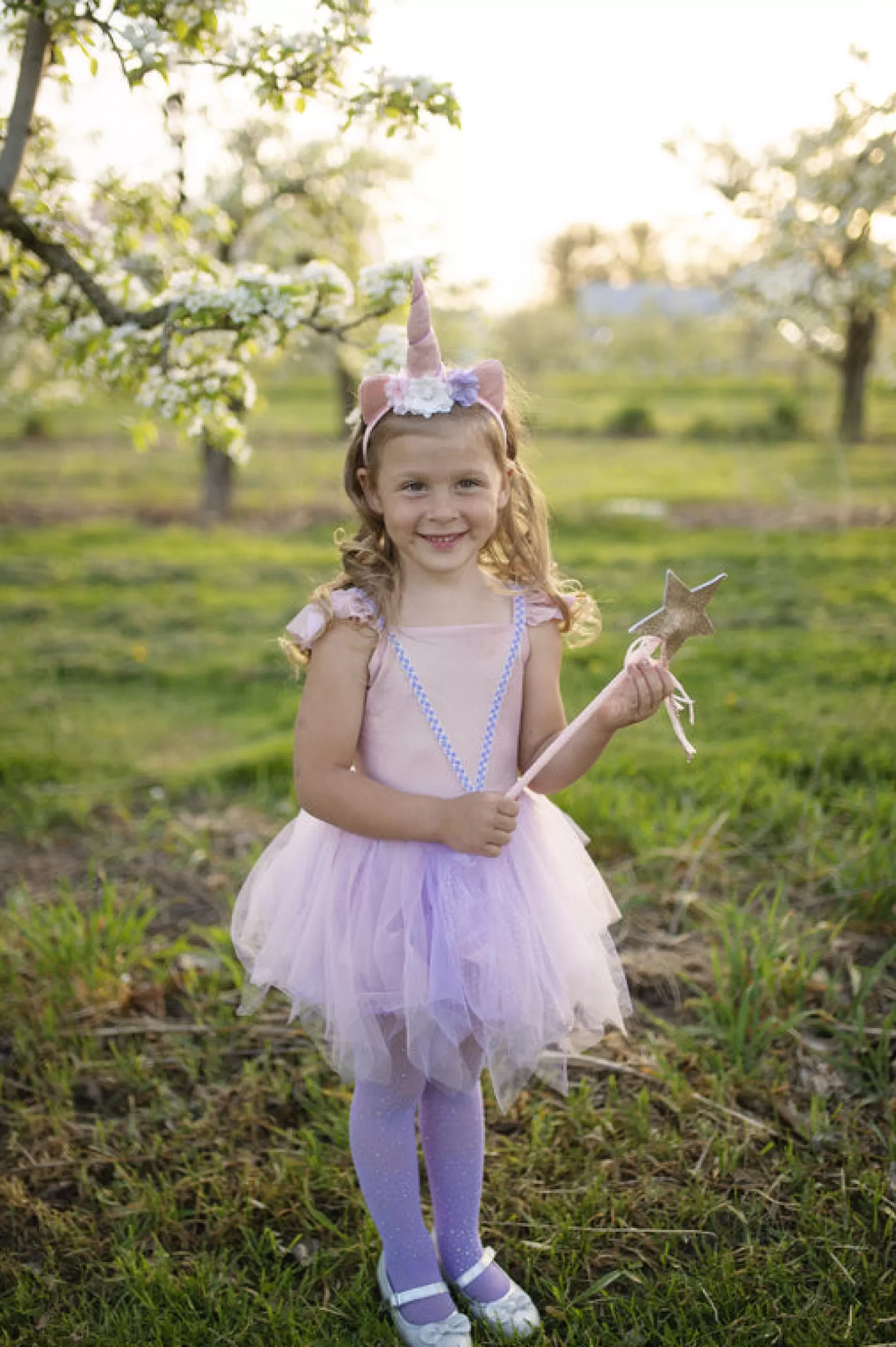 Great Pretenders - Pink Shimmer Unicorn Dress & Headband