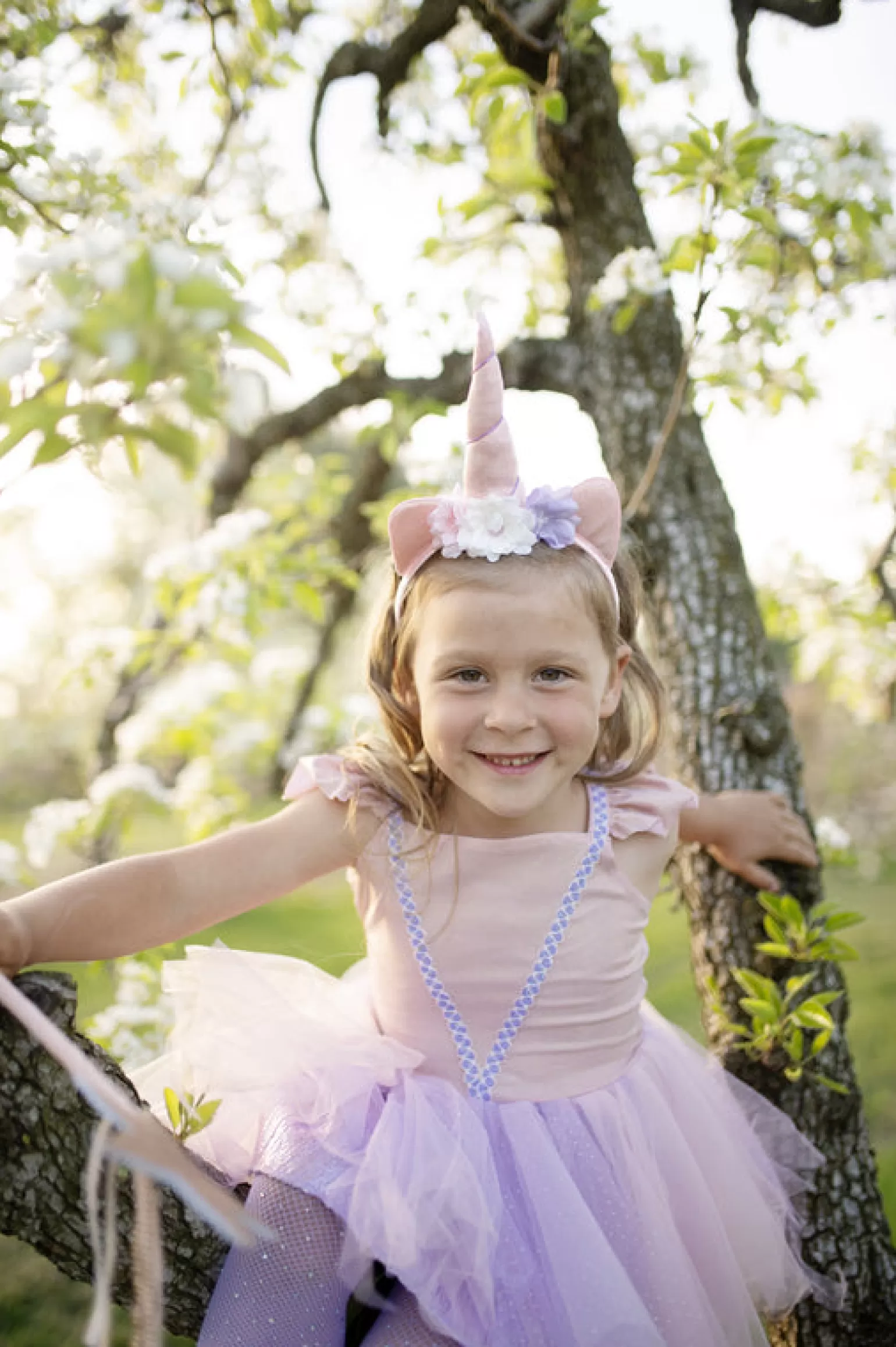 Great Pretenders - Pink Shimmer Unicorn Dress & Headband