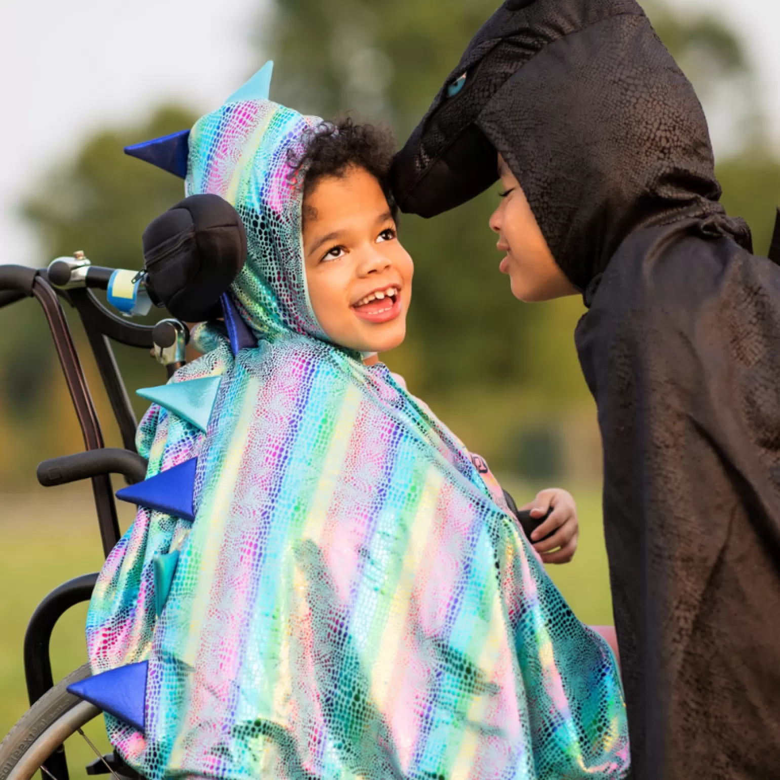 Great Pretenders - Reversible Unicorn And Dragon Kids Costume Cape In Blue