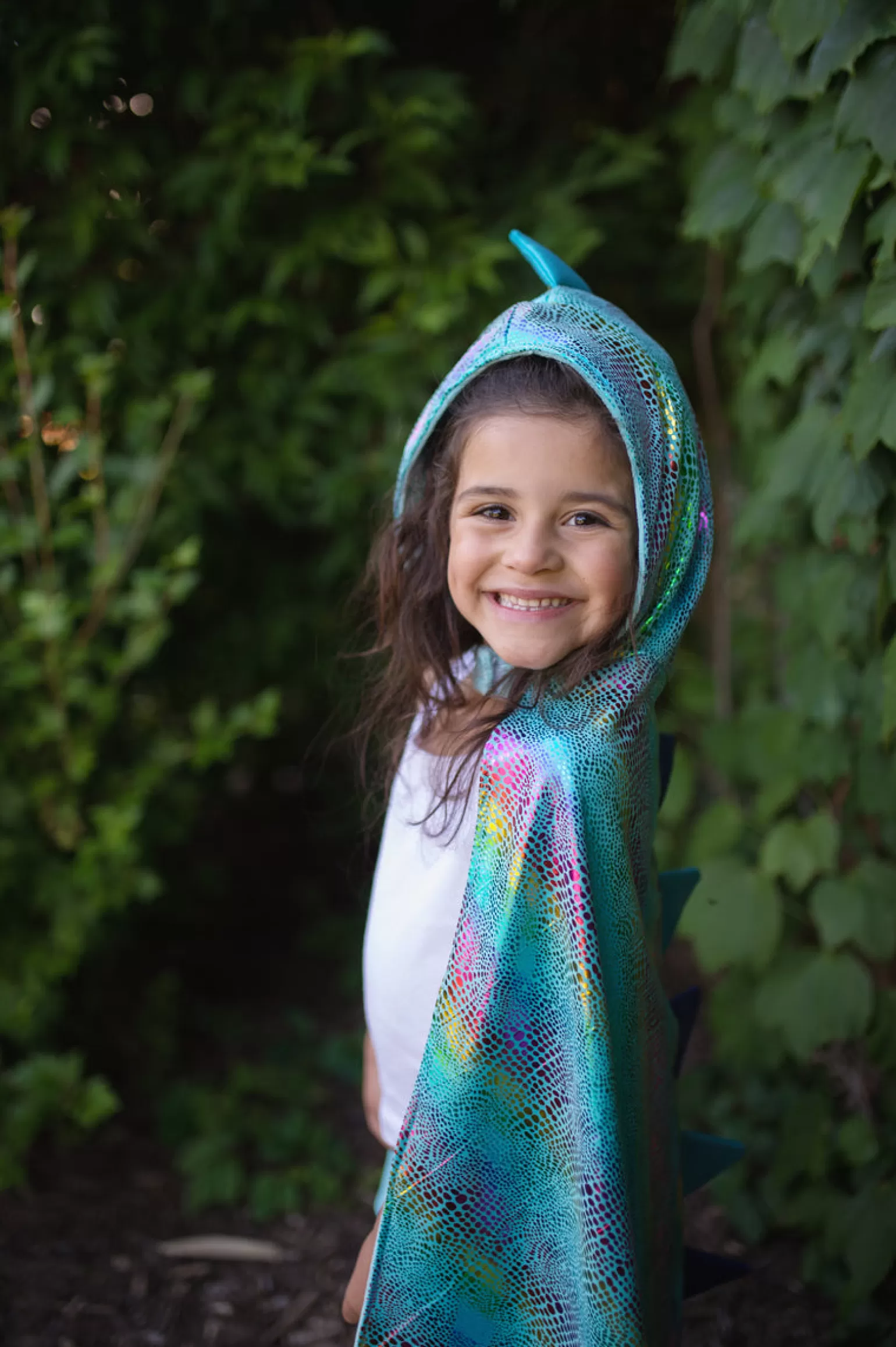Great Pretenders - Reversible Unicorn And Dragon Kids Costume Cape In Blue