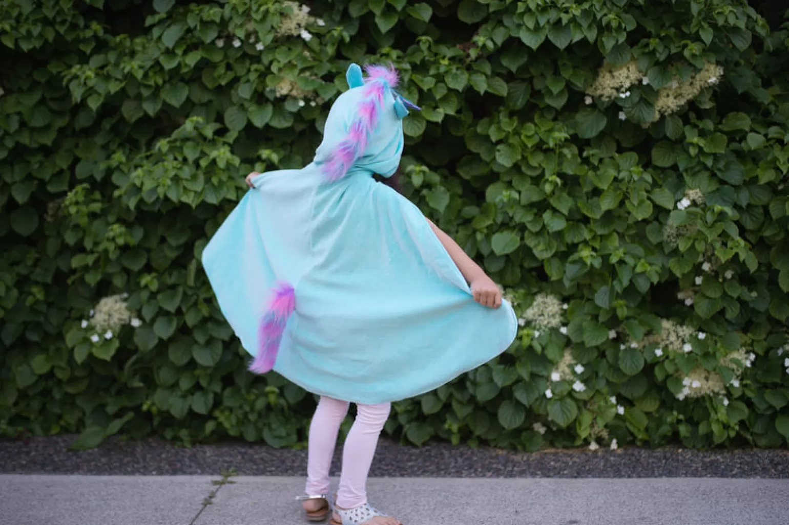 Great Pretenders - Reversible Unicorn And Dragon Kids Costume Cape In Blue