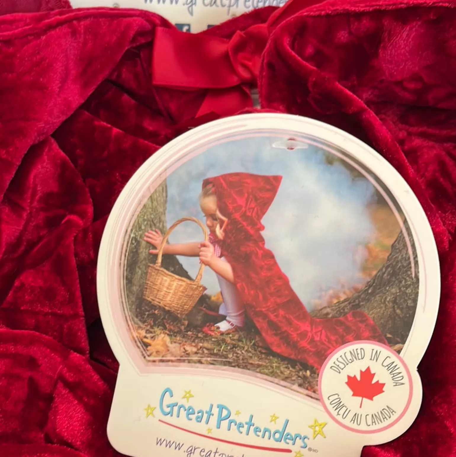 Great Pretenders Little Red Riding Hood Costume Cape For Kids
