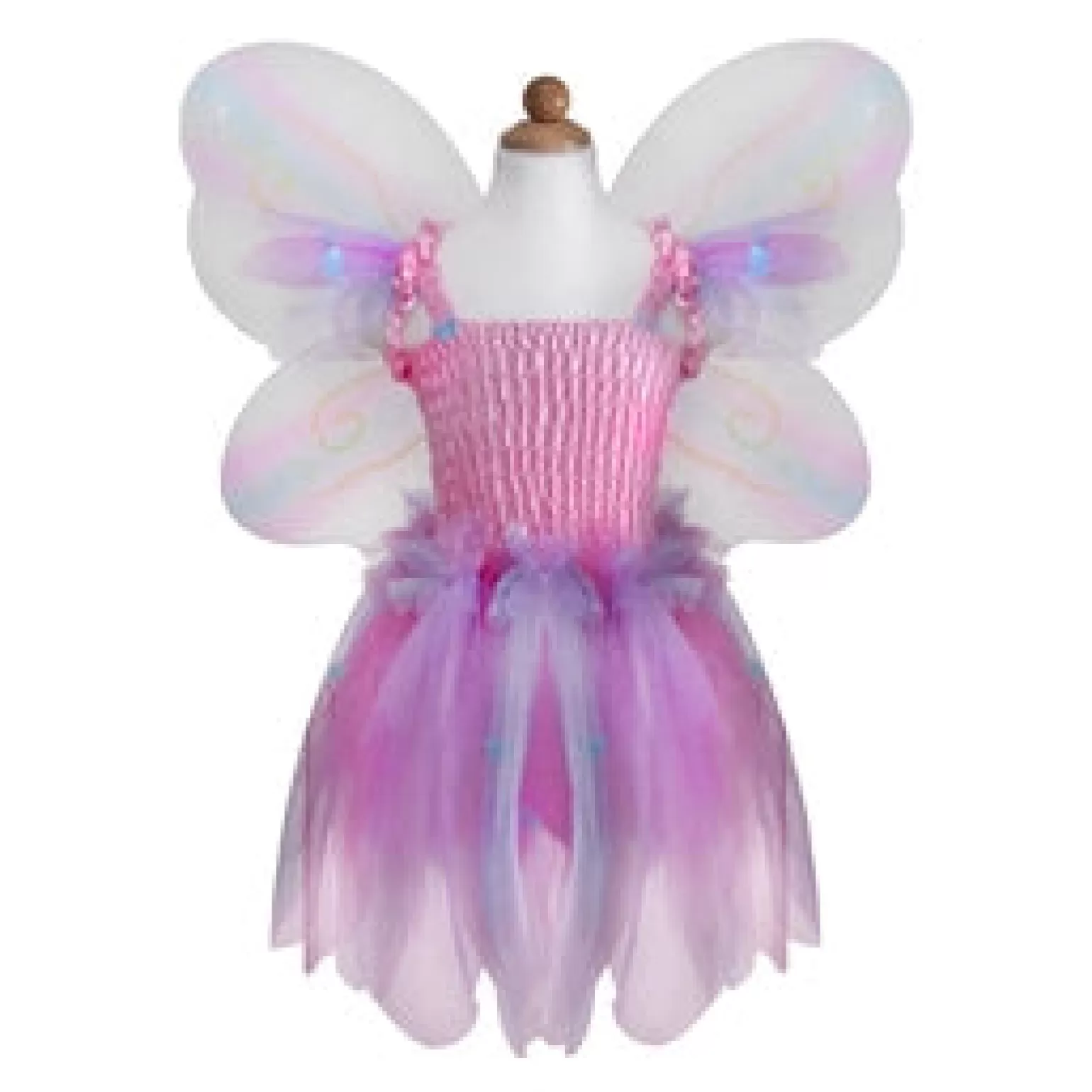 Great Pretenders Pink Butterfly Dress & Wings Costume With Wand